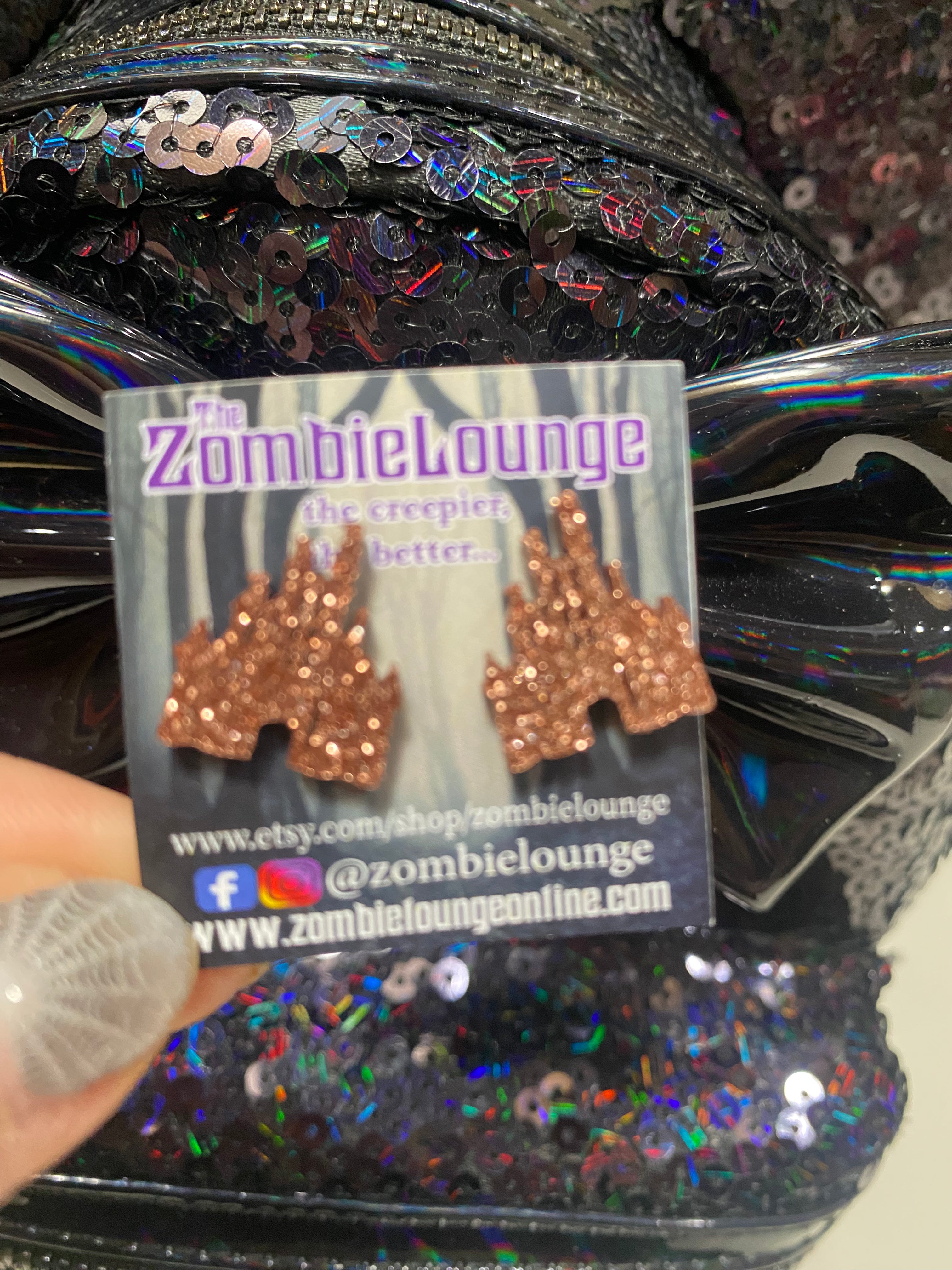 Sparkling Glitter Castle Stud Earrings for Women - Elegant Princess Style Jewelry Gift for Parties, Weddings & Special Occasions