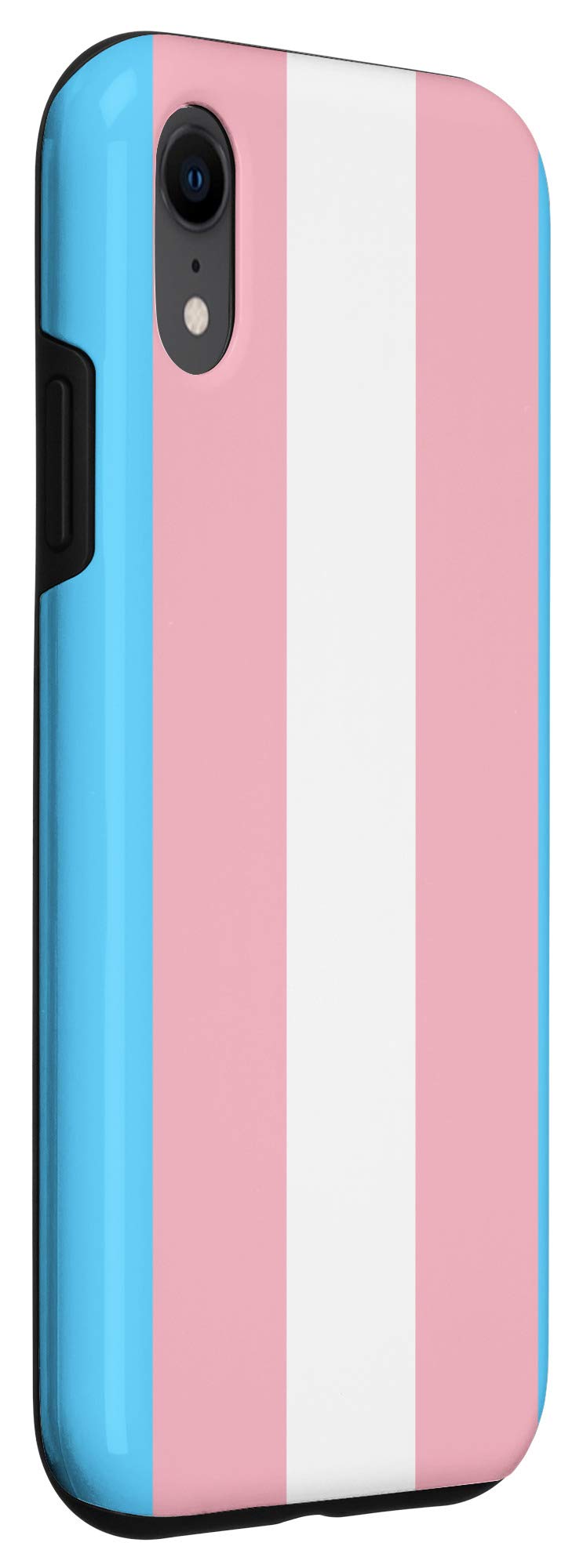 iPhone XR Trans Pride Case - Blue Pink White for LGBTQ+ Support