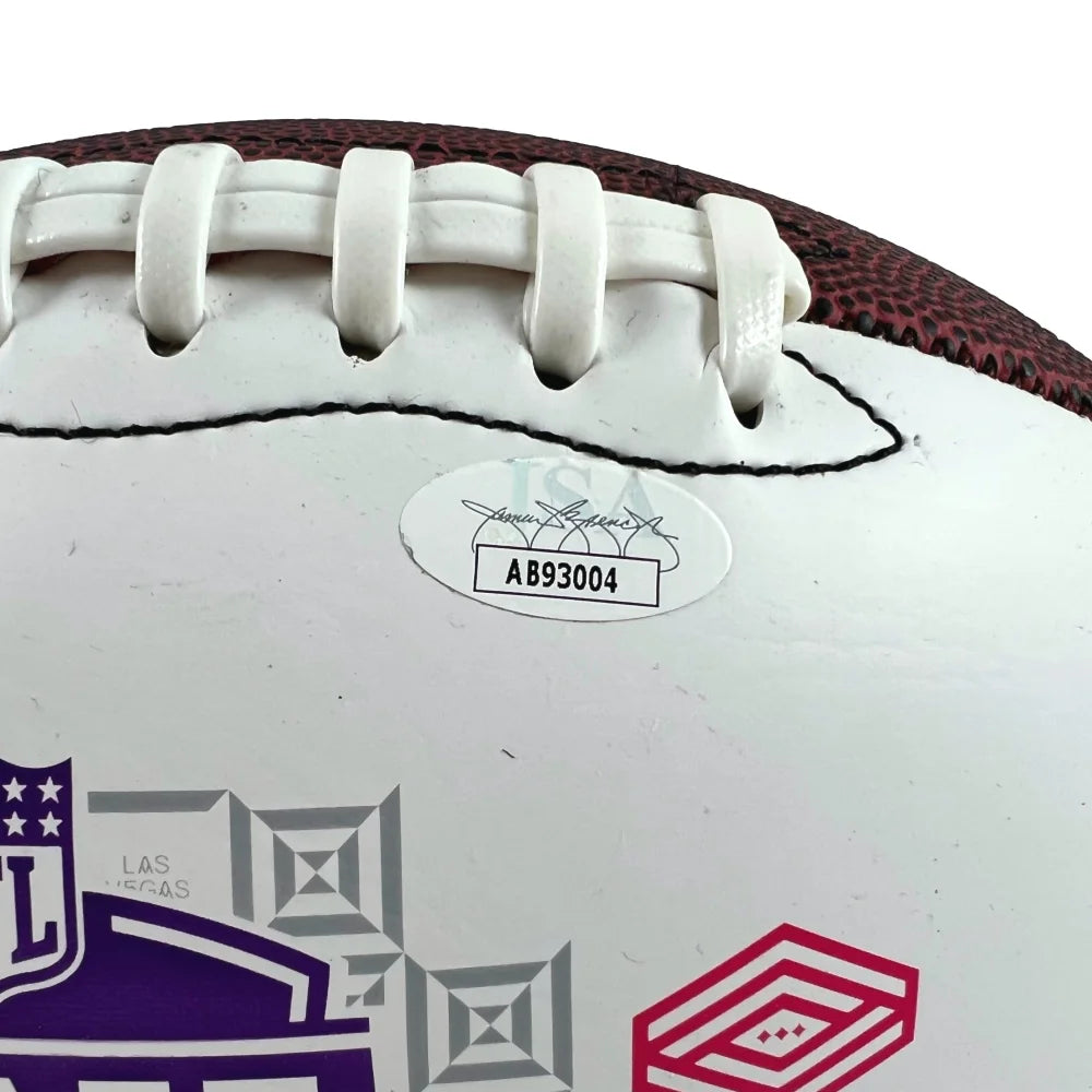 Edgerrin James Signed 2022 NFL Draft Football - Indianapolis Colts Autograph with JSA COA - Perfect for Sports Memorabilia Collectors and Colts Fans Display