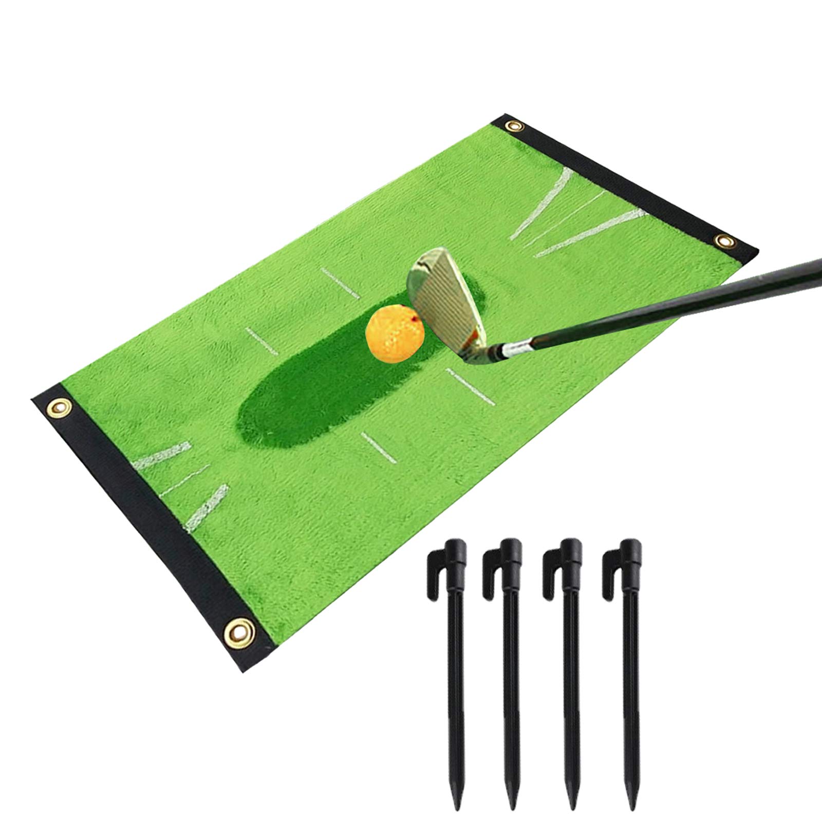 Premium Golf Training Mat - Swing Detection & Practice Aid for Indoor/Outdoor Use | Portable Mini Golf Hitting Turf Mat | Perfect for Home, Office & Backyard Practice | Great Golf Gift for Men & Women