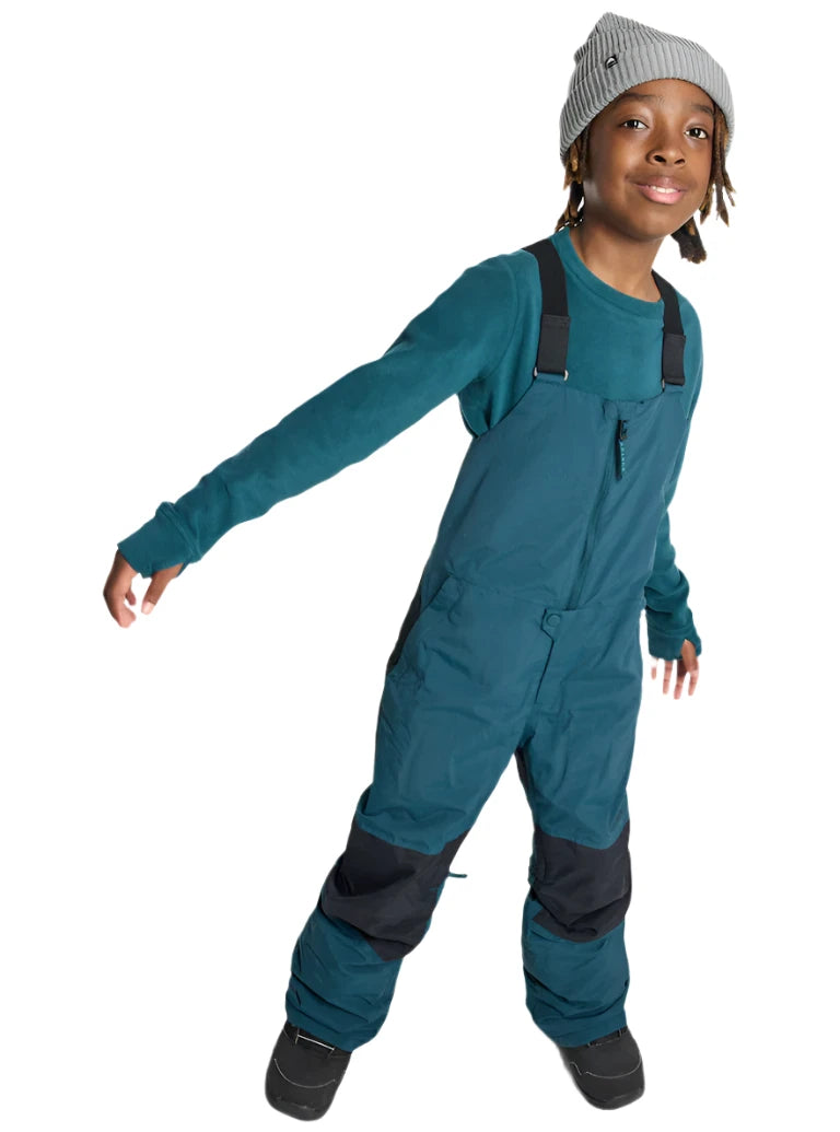 Burton Junior's Skylar 2L Waterproof Snow Bib Pants for Kids 2025 - Warm Winter Ski & Snowboard Gear for Boys & Girls