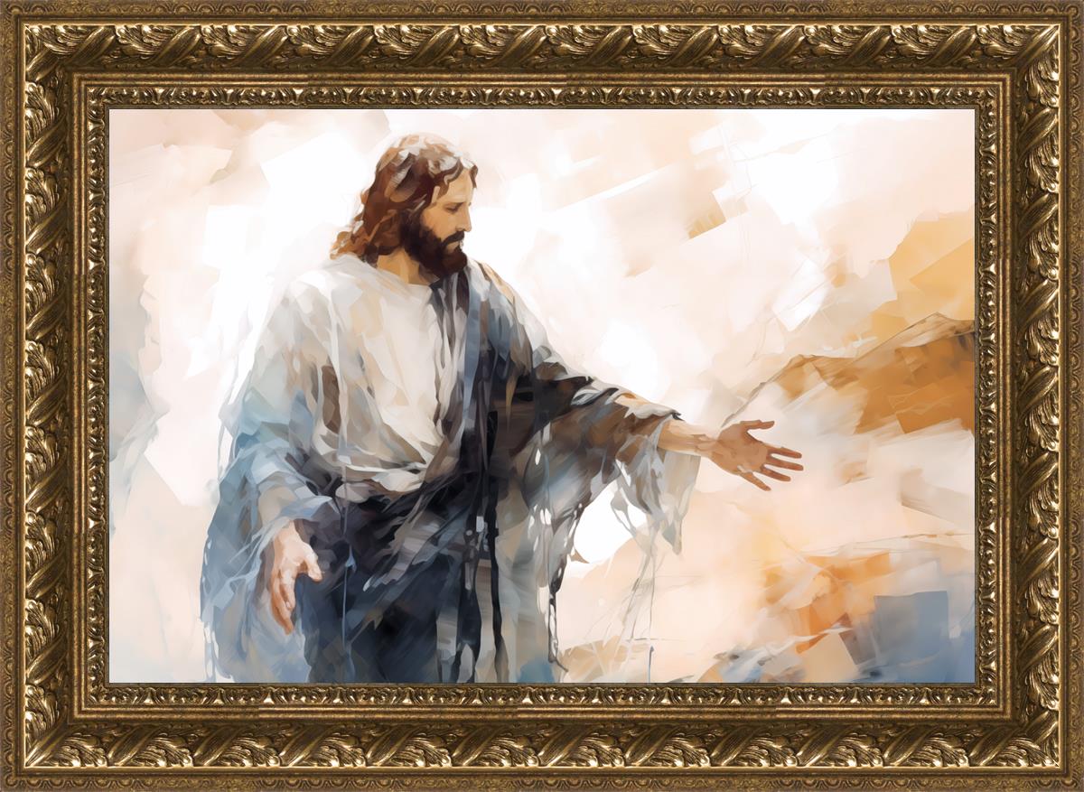 Come Unto Me By Gabriel Heaton - Inspirational Christian Wall Art for Home & Church Decor | Perfect for Living Room, Bedroom & Office