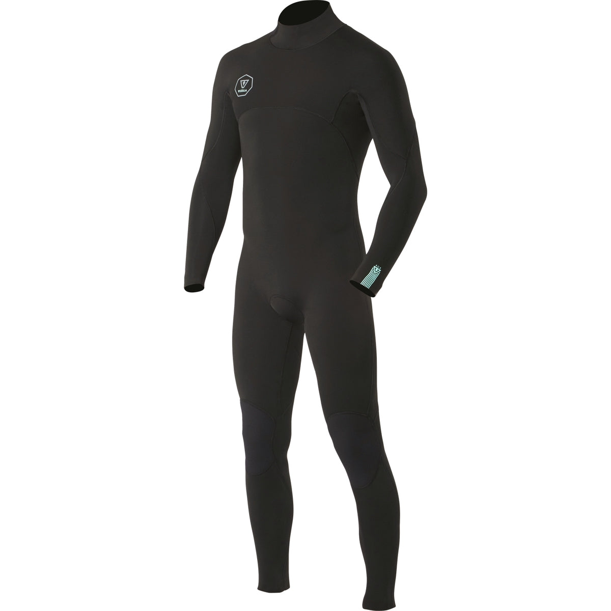 Vissla 7 Seas 4/3mm Full Back Zip Wetsuit for Men - Black - Surfing, Diving & Water Sports Gear