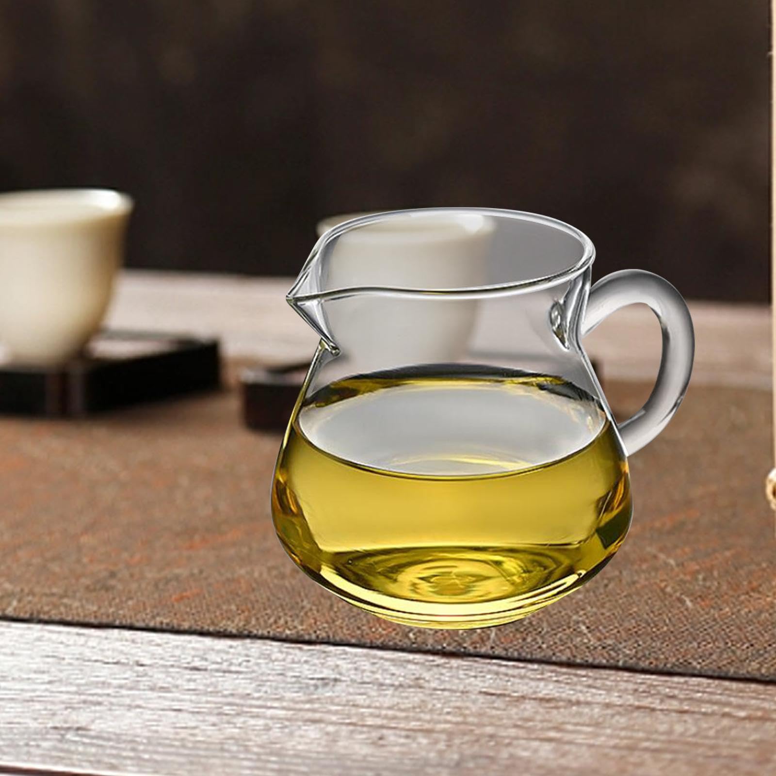 250ml Transparent Creamer Pitcher & Milk Jug - Mini Carafe for Tea, Coffee, Latte - 7x5.5x8.3cm - Perfect for Home, Café & Office Use