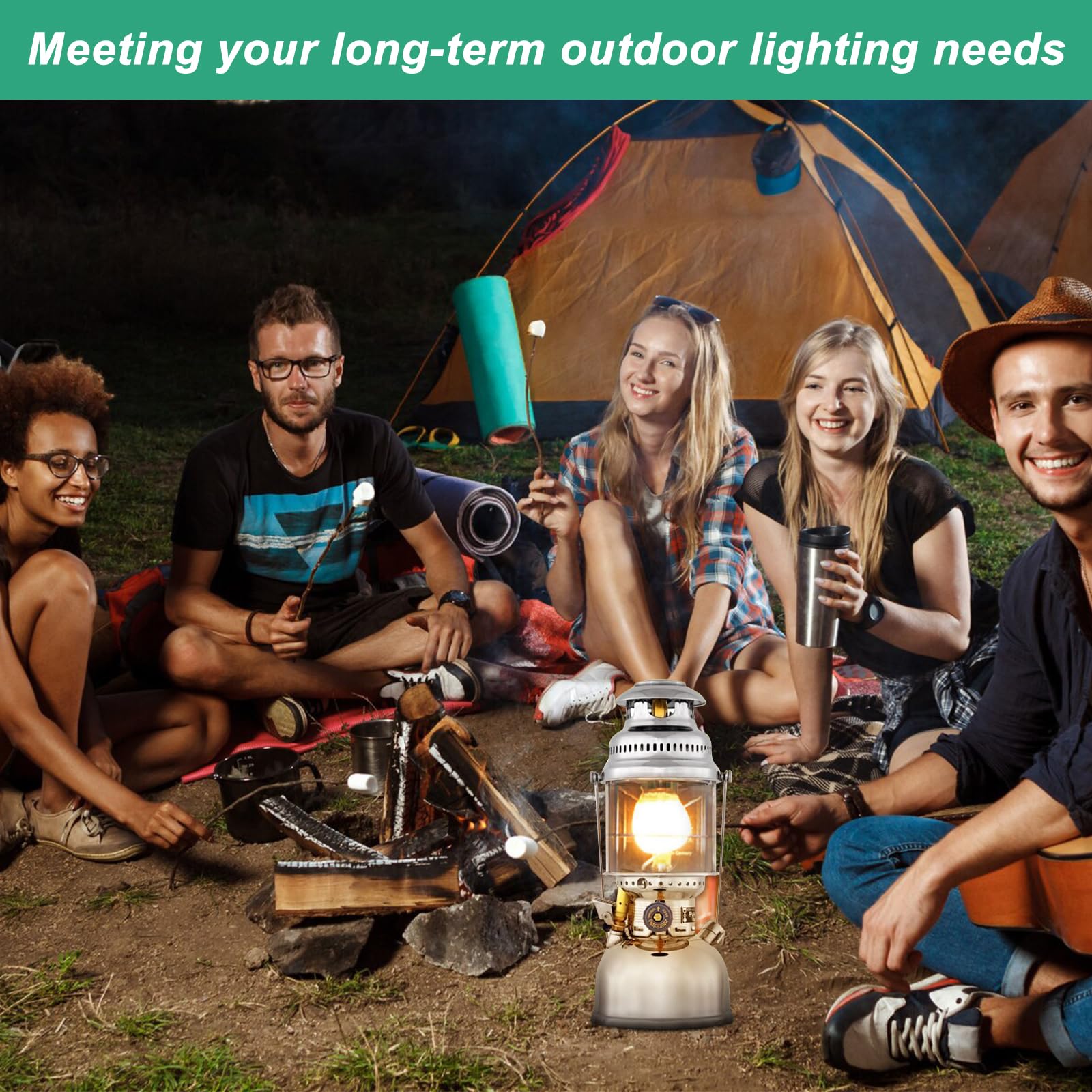 20Pcs U-Shaped Propane Lantern Mantles - Soft Light Gas & Kerosene Lantern Shades for Outdoor Camping, Hiking, Backpacking - Durable Replacement Mantles for Coleman, Aladdin, and Other Camping Lanterns - Perfect for Nighttime Illumination in Tents, Patios, and Emergency Situations