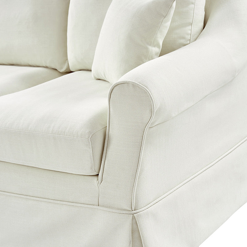 Belanda Linen Fabric Sofa with Removable Slipcover - Perfect for Living Room, Lounge & Cozy Home Decor