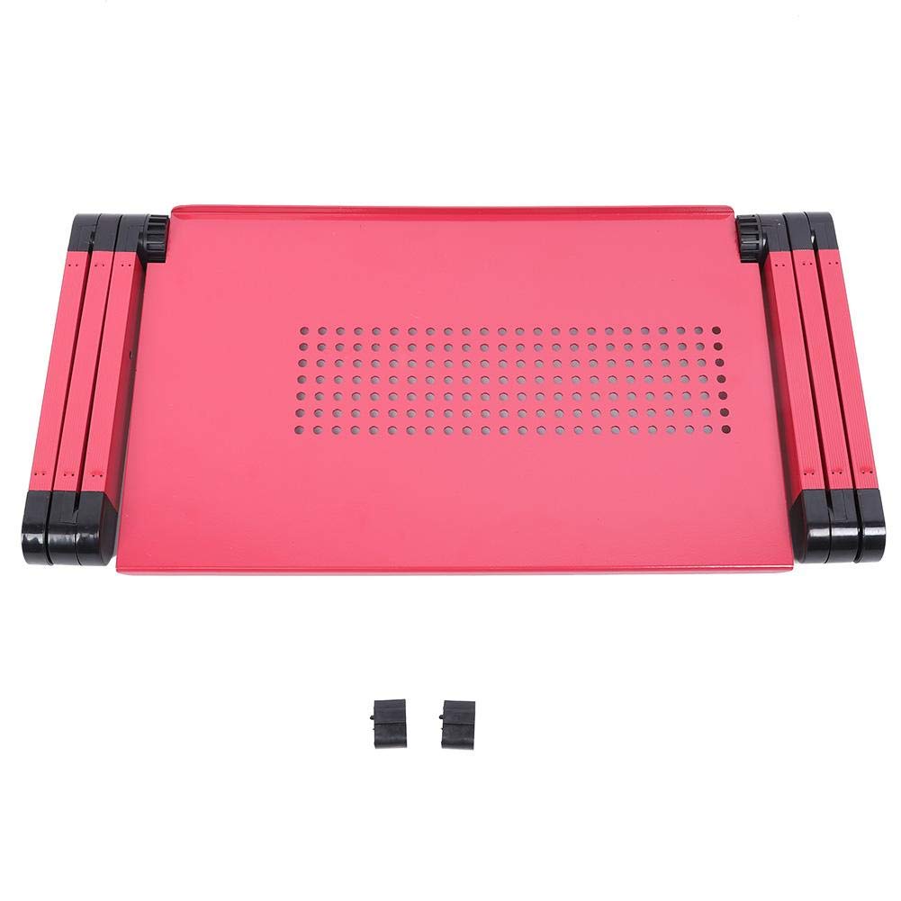 TOPINCN Aluminum Alloy Laptop Desk Stand - Adjustable Bed Table for Computer, Notebook & MacBook (Rose Gold) | Perfect for Home Office, Bedroom & Dorm Room Use