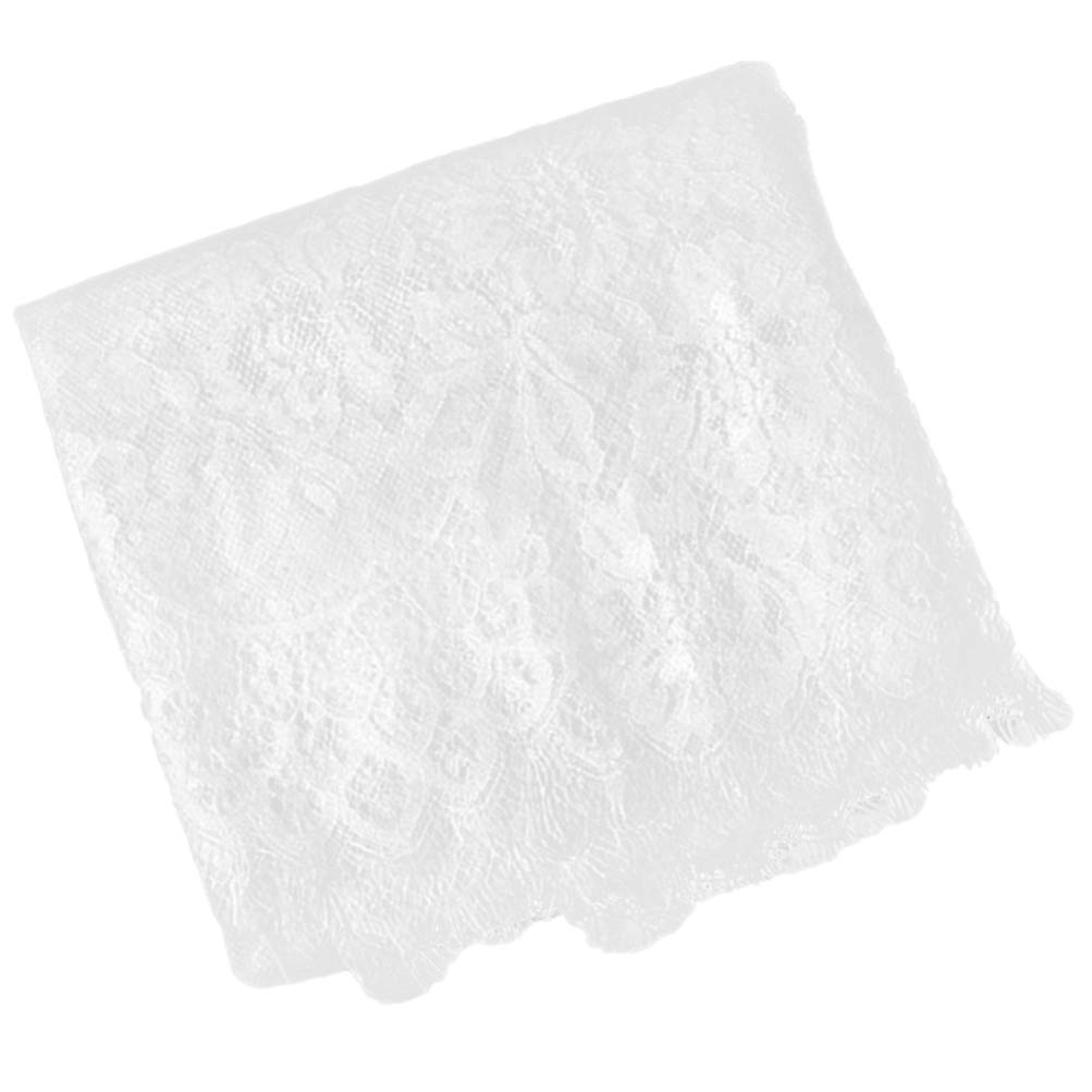 Vintage White Lace Table Runner - 1PC Polyester Christmas Tablecloth for Holiday Decor, Party Dinner Table, Home & Wedding Decorations | Perfect for Christmas, Thanksgiving, and Special Occasions