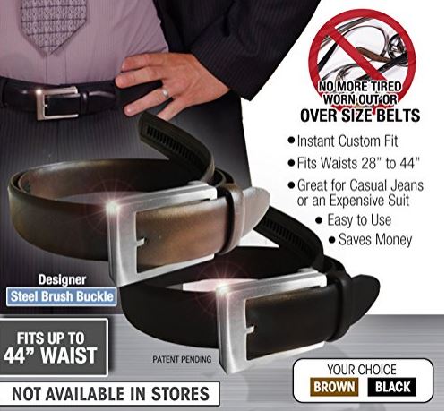 Click It Belt - Adjustable Ratcheting Belt for Men & Women - Perfect for Work, Travel & Outdoor Activities
