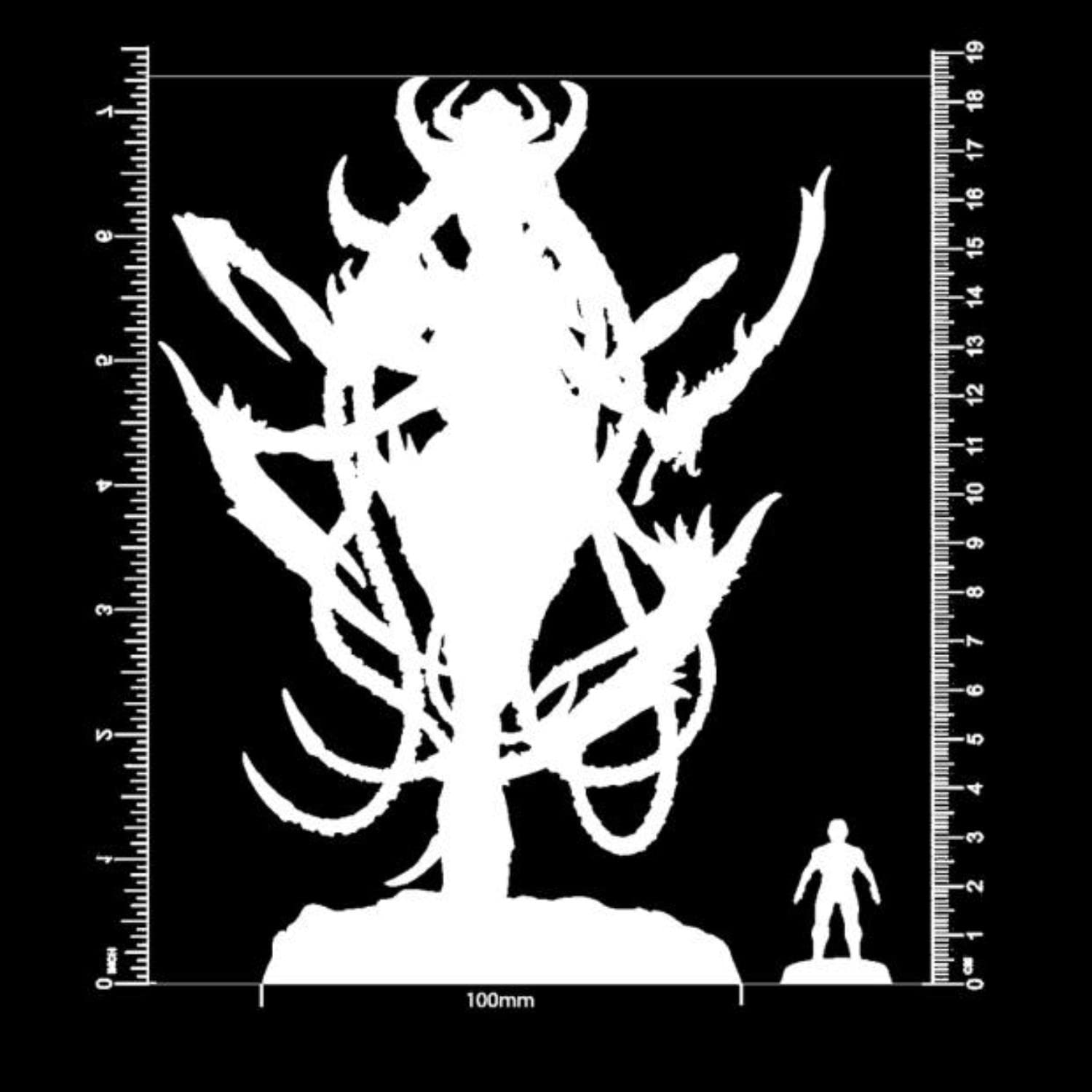 185mm Dark Queen of Ecstasy Resin Model Kit - Unassembled & Unpainted DIY Figure with Large Base for Tabletop Gaming & Collectors
