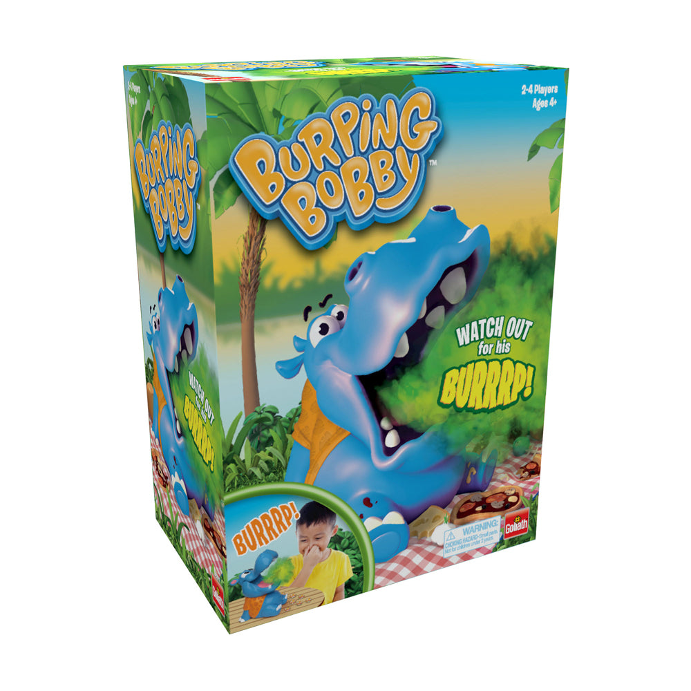 Burping Bobby Interactive Board Game for Kids & Families - Fun Party & Family Game Night Entertainment by Goliath - Perfect for Birthday Parties, Sleepovers & Indoor Activities