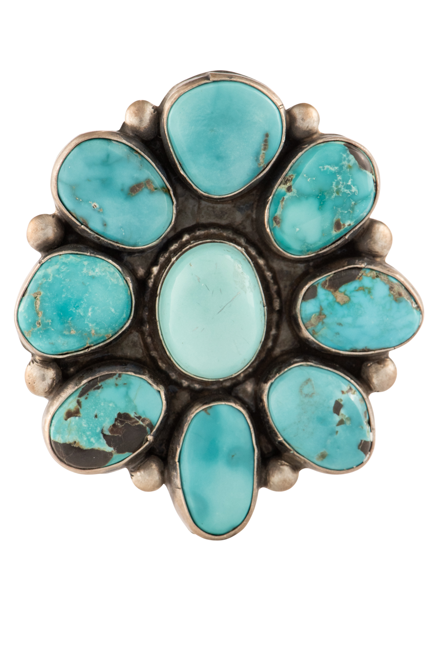 Southwestern Silver & Turquoise Ring for Women - Handmade Sterling Silver Jewelry with Natural Turquoise Stone - Perfect for Boho, Western & Native American Fashion