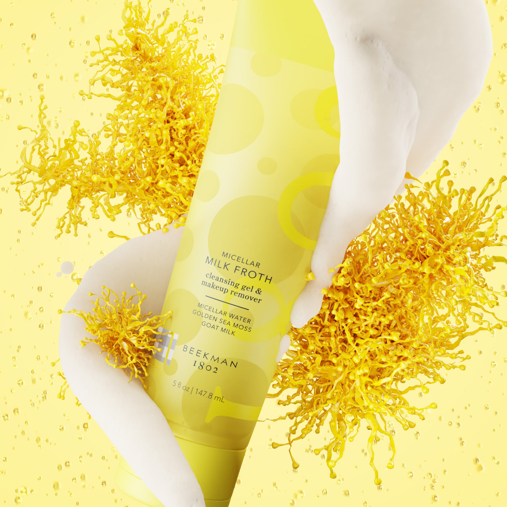 Micellar Milk Froth Cleansing Gel & Makeup Remover - Gentle Face Wash for All Skin Types | Perfect for Daily Skincare & Makeup Removal