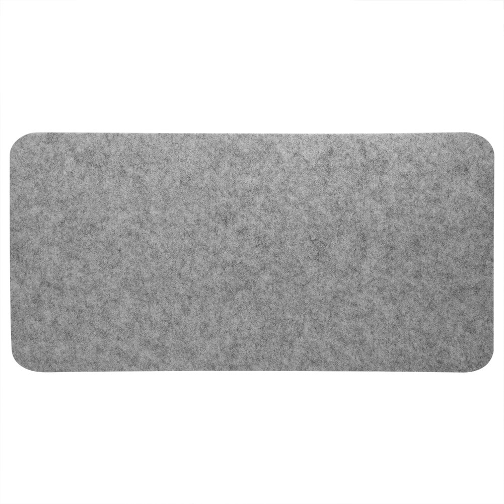 Estink Large Laptop Mouse Pad 27x13 Inches - Premium Felt Desk Mat for Office & Home, Anti-Static Computer Mousepad with Smooth Surface (Light Grey) - Perfect for Work, Gaming & Study