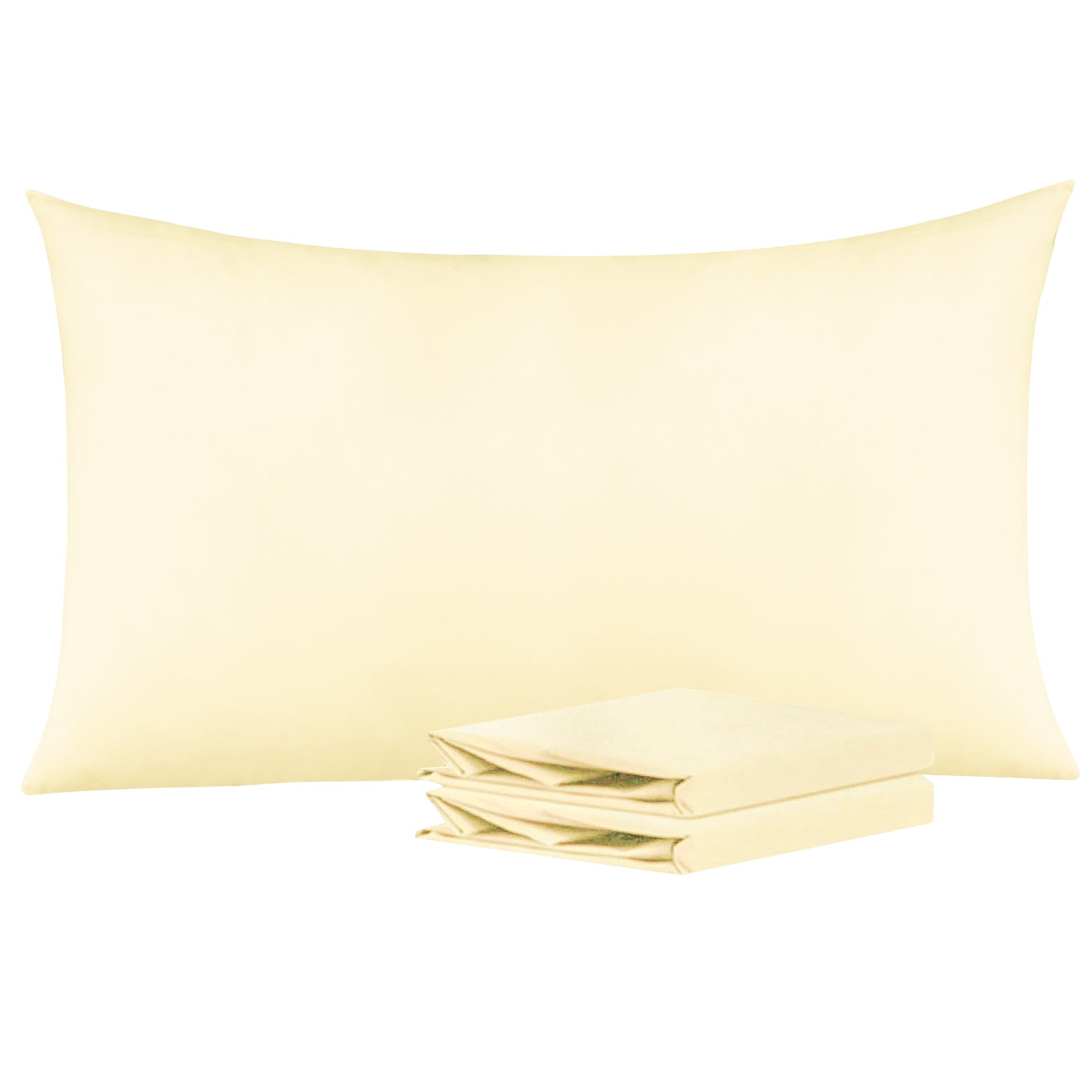 2 Pack Standard Pillowcases - Soft Brushed Microfiber, Wrinkle & Fade Resistant, Breathable & Hypoallergenic | NTBAY® for Bedroom, Hotel, Travel & Home Decor