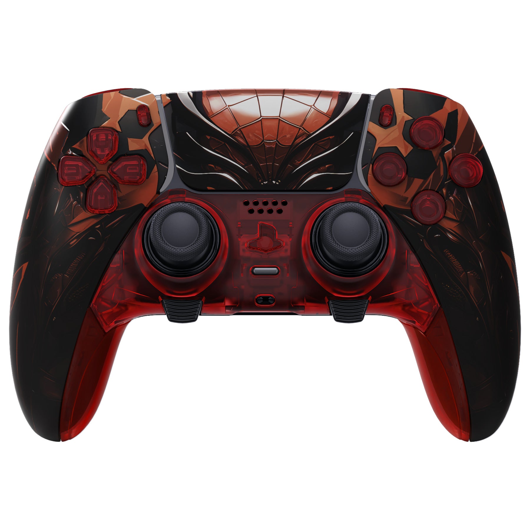 eXtremeRate Spider Armor Full Housing Shell with Buttons & Touchpad Cover for PS5 Edge Controller - Custom Replacement Front & Back Plates, Decorative Trim Shell | Gaming Accessories for Enhanced PS5 Experience