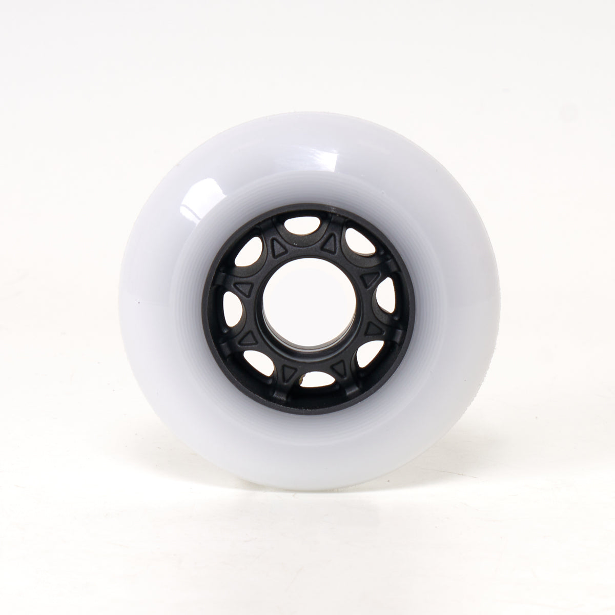 Undercover Blank 80mm Skateboard Wheels - White (Single Wheel) for Smooth Cruising & Street Skating