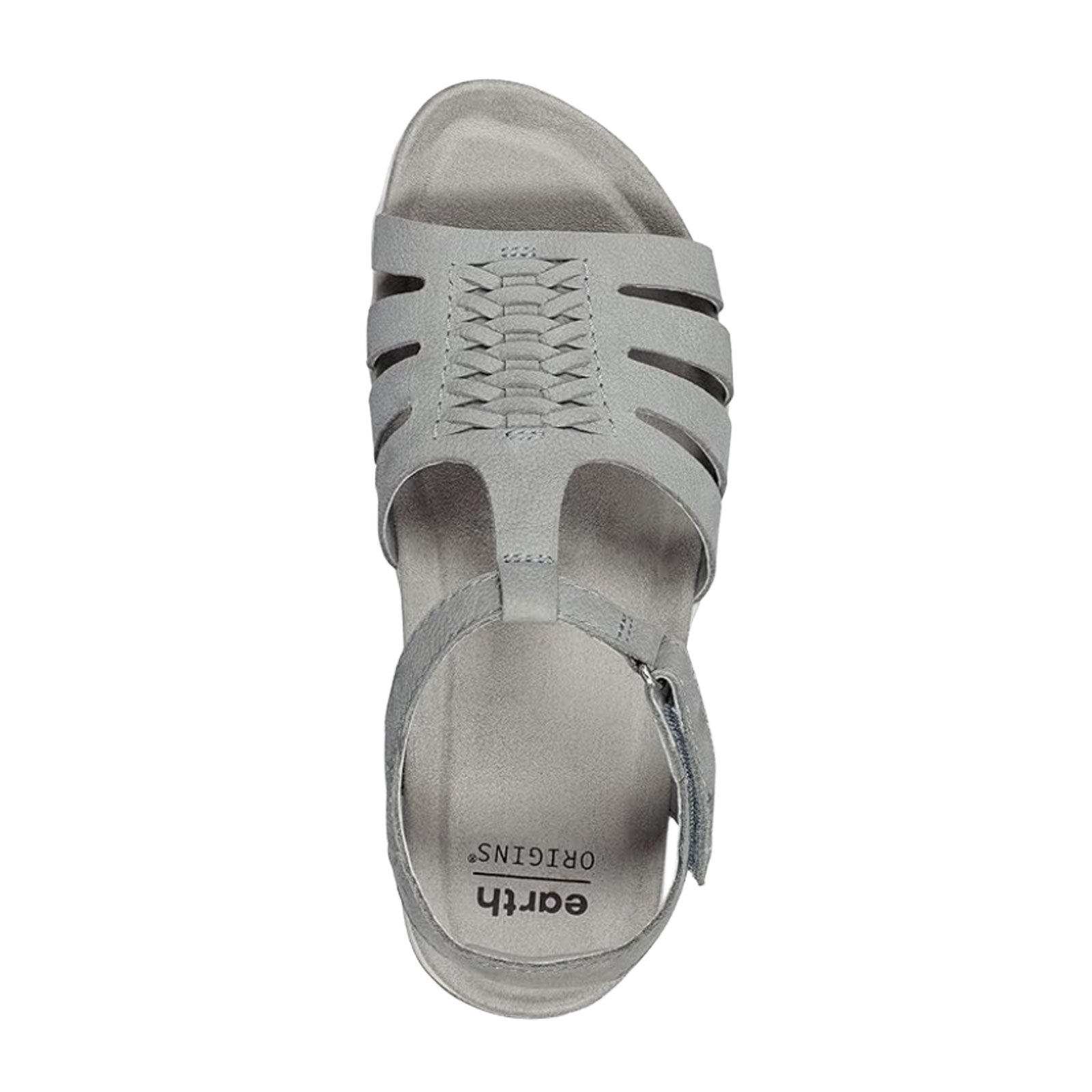 Earth Saila Strappy Sandal for Women - Medium Gray | Comfortable Summer Beach Sandals for Walking, Travel & Casual Outfits