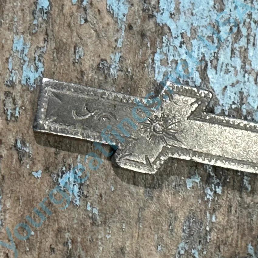 Vintage Sterling Silver Holy Cross Pendant - Antique Time-Worn Religious Jewelry - Perfect for Gifts, Baptism, First Communion & Everyday Faith-Based Wear