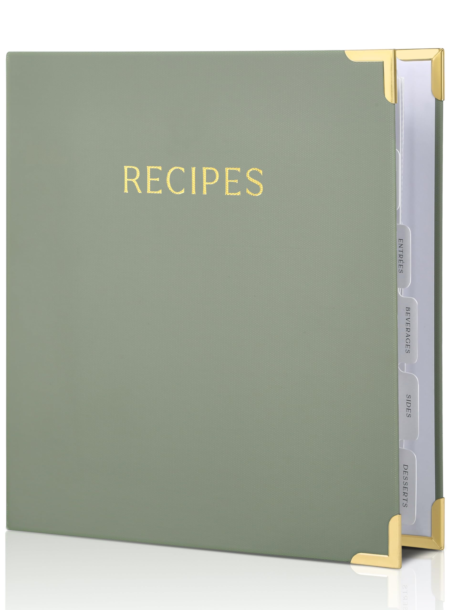 Aesthetic Recipe Binder with Waterproof Cover - Premium Blank Cookbook Organizer with Plastic Sleeves & Recipe Cards - Perfect for Writing, Organizing & Preserving Family Recipes - Ideal for Home Chefs, Meal Planners & Cooking Enthusiasts