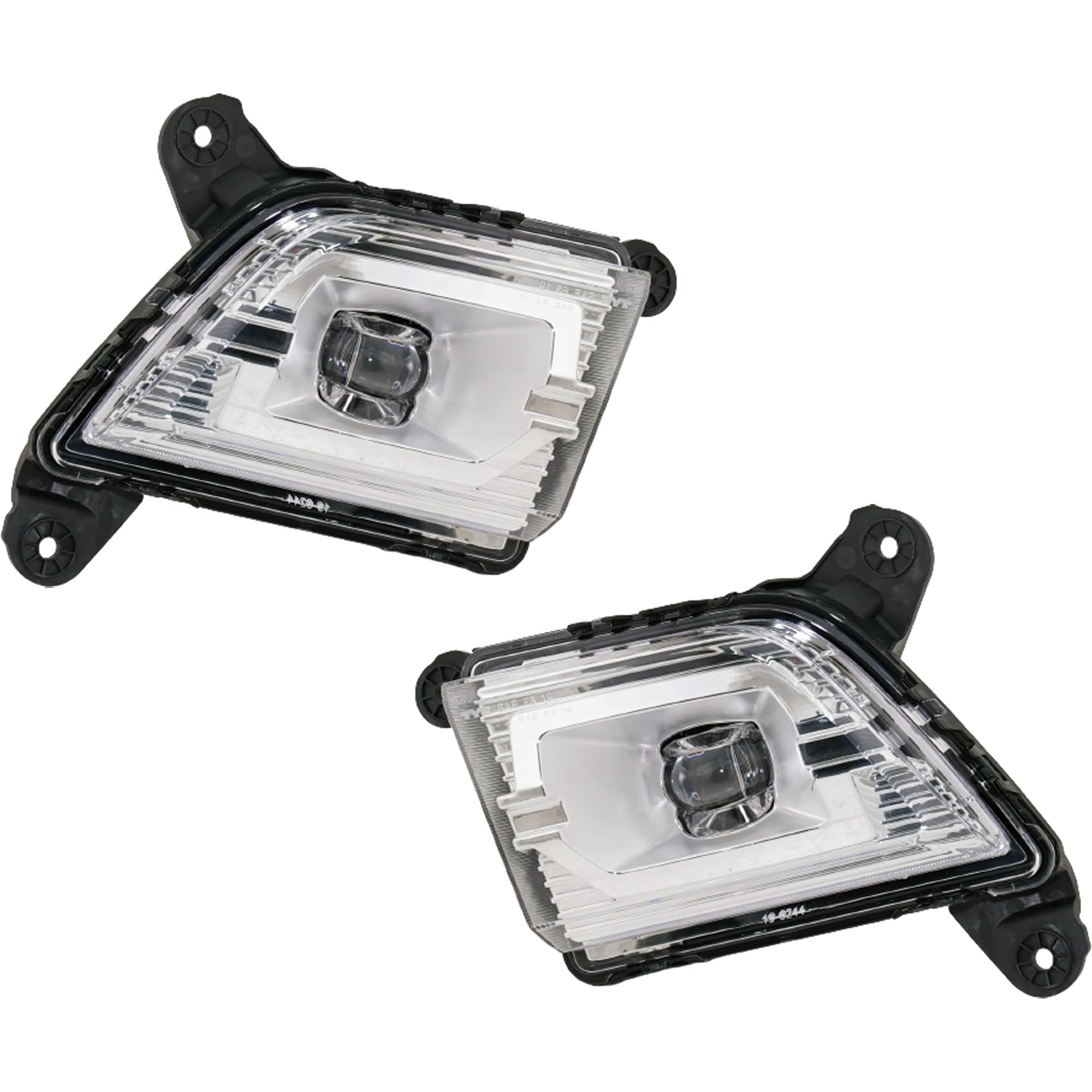 Go-Parts Replacement Front Fog Lights Pair for Chevrolet Silverado 1500 (2019-2022) & Silverado 2500/3500 (2020-2023) - Left & Right Side - Perfect for Night Driving & Off-Road Adventures