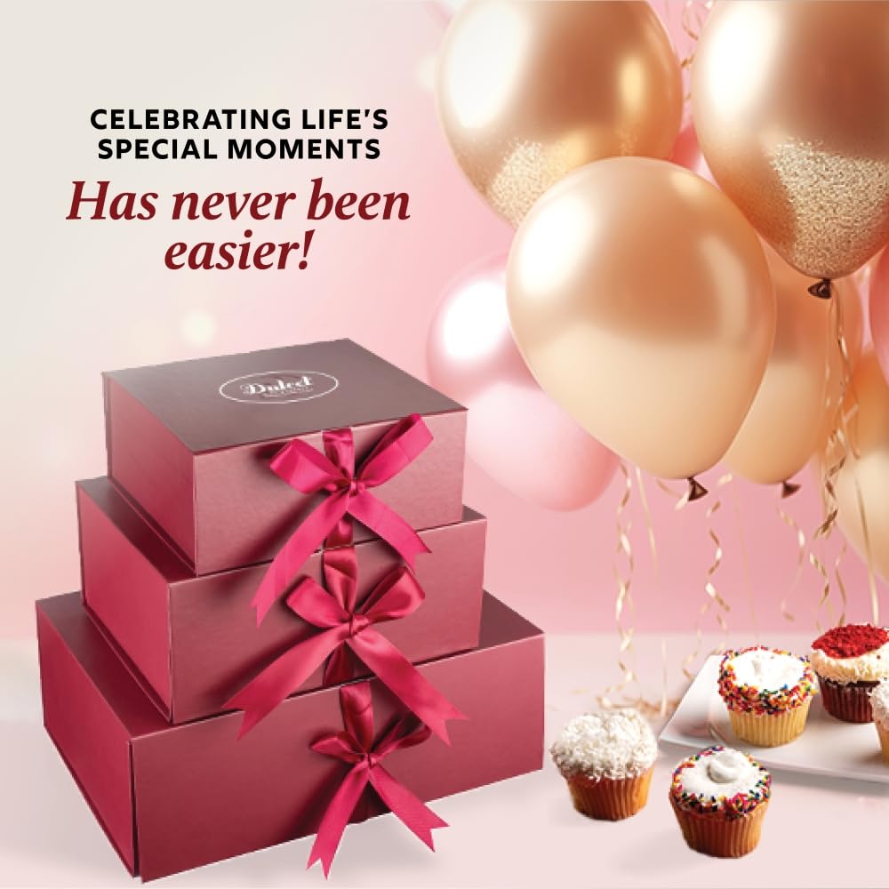 Deluxe Happy Birthday Gift Basket - Chocolate Bundt Cake, Walnut Brownies, Chocolate Chip Fudge, Cookies & Assorted Rugelach with Birthday Candles | Gourmet Dessert Collection for Birthdays, Anniversaries & Special Occasions