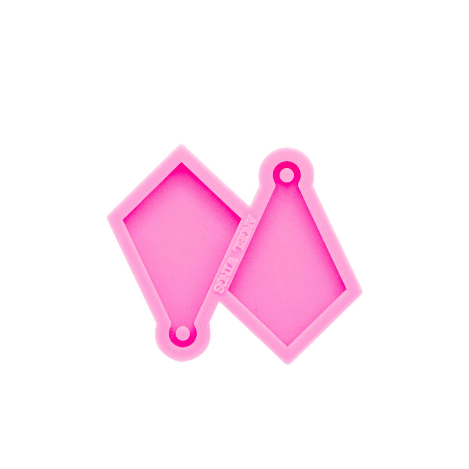Epoxy Resin Silicone Mold for DIY Jewelry - Rhombus-Shape Earring & Necklace Making Kit, Handmade Craft Supplies (Size M) - Perfect for DIY Gifts, Fashion Accessories & Home Crafting