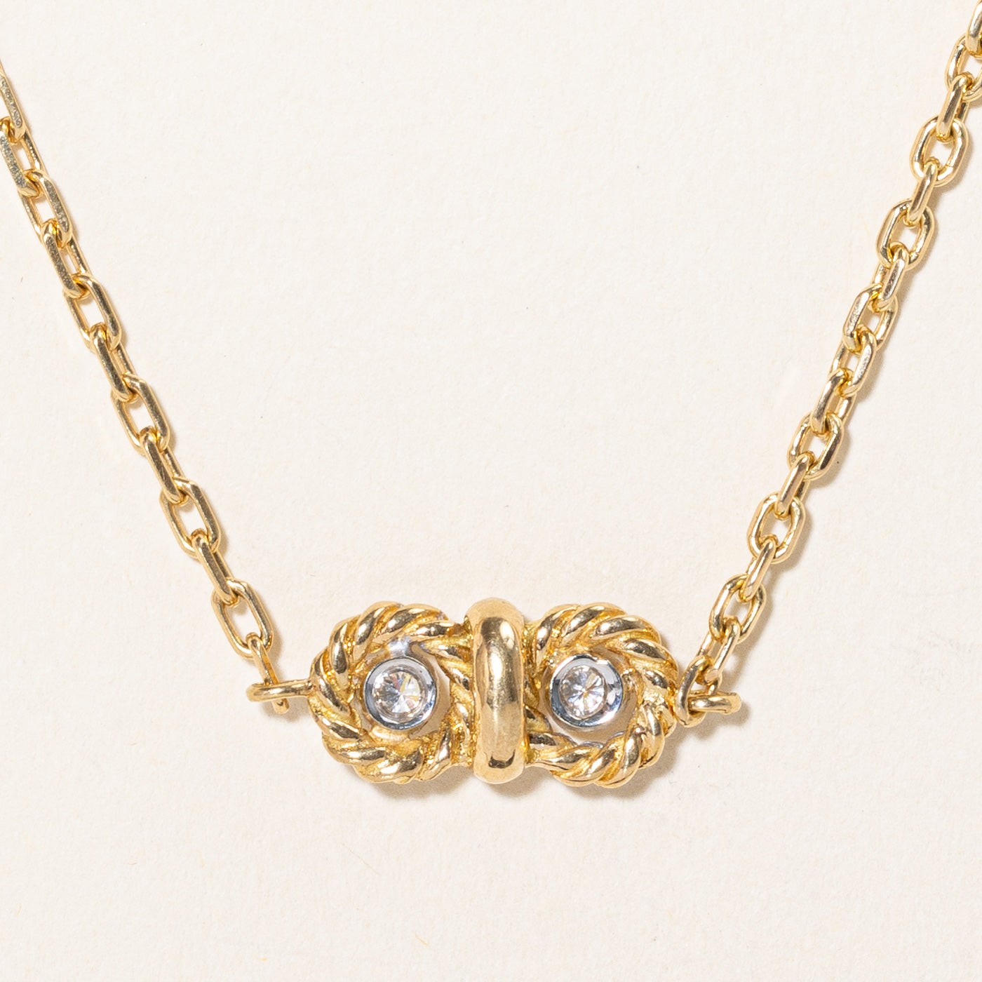 0.33ctw Diamond Link Necklace in 18K Gold - Elegant Layering Piece for Everyday Wear & Special Occasions