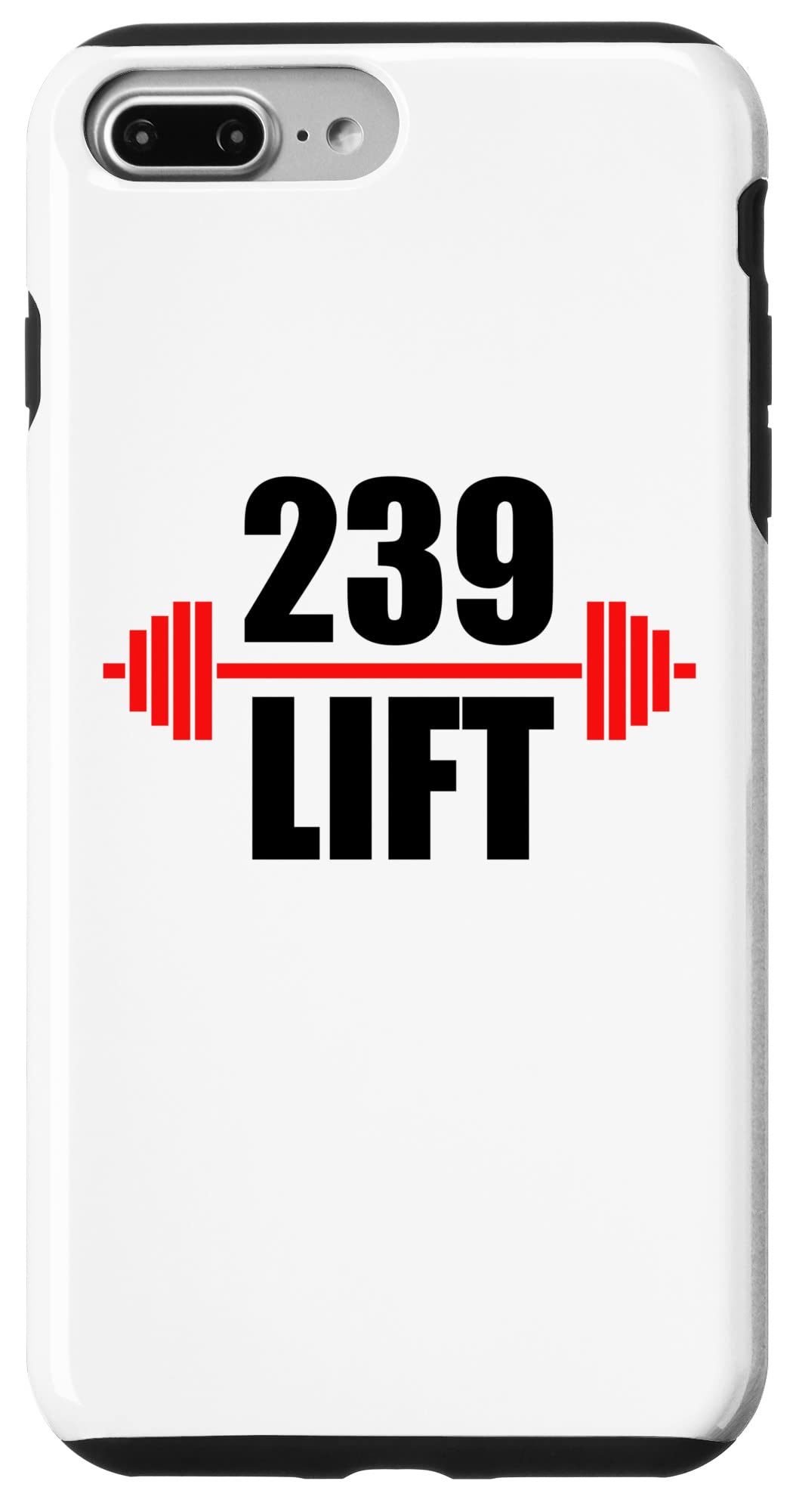 iPhone 7 Plus/8 Plus Shockproof Case - Durable Protective Cover for Weightlifting, Bodybuilding & Gym Workouts | Perfect for Fitness Enthusiasts & Athletes