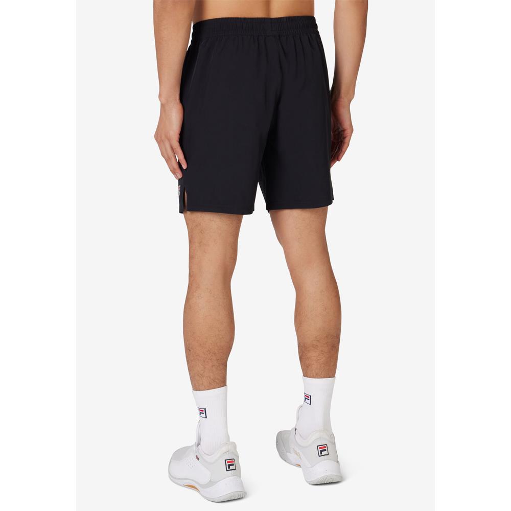 Fila Men's Casa Woven Court Shorts - Black | Comfortable Athletic Shorts for Basketball, Running & Casual Wear | Breathable & Lightweight Fabric for Summer Sports & Lounge