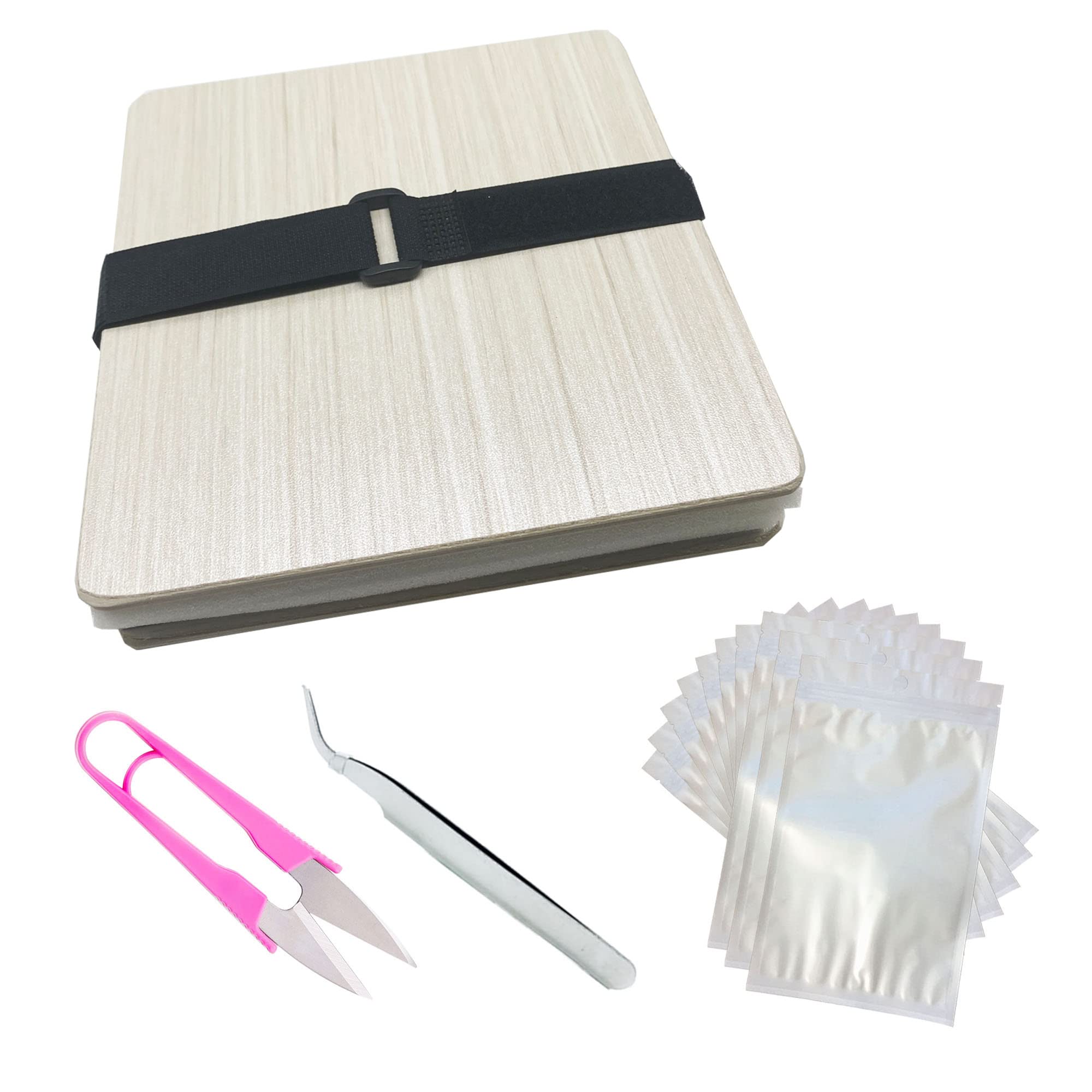 Cayway Mini Flower Press Kit - 5.9 x 5.9 Inch DIY Botanical Press for Flowers, Leaves & Plants | Includes Scissors & Tweezers | Perfect for Pressed Flower Art, Scrapbooking & Nature Crafts