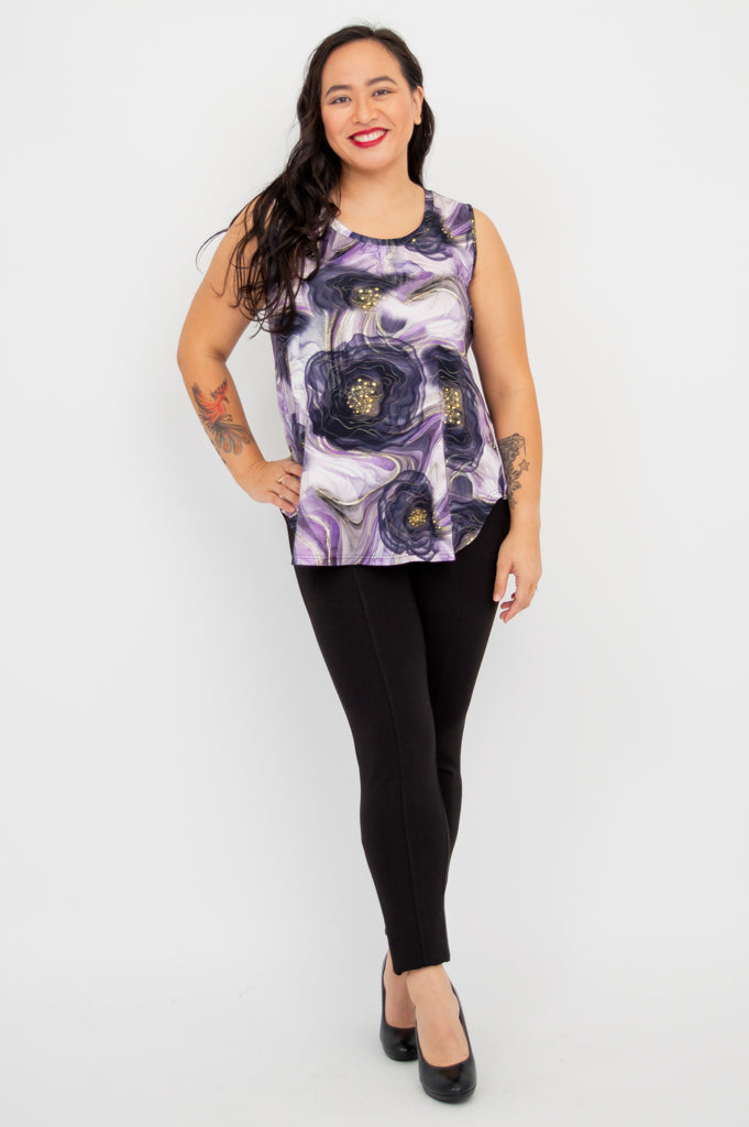 Stylish Jazz Tank Top by Popina - Soft Bamboo Fabric for Women - Perfect for Casual Wear, Yoga & Summer Outfits