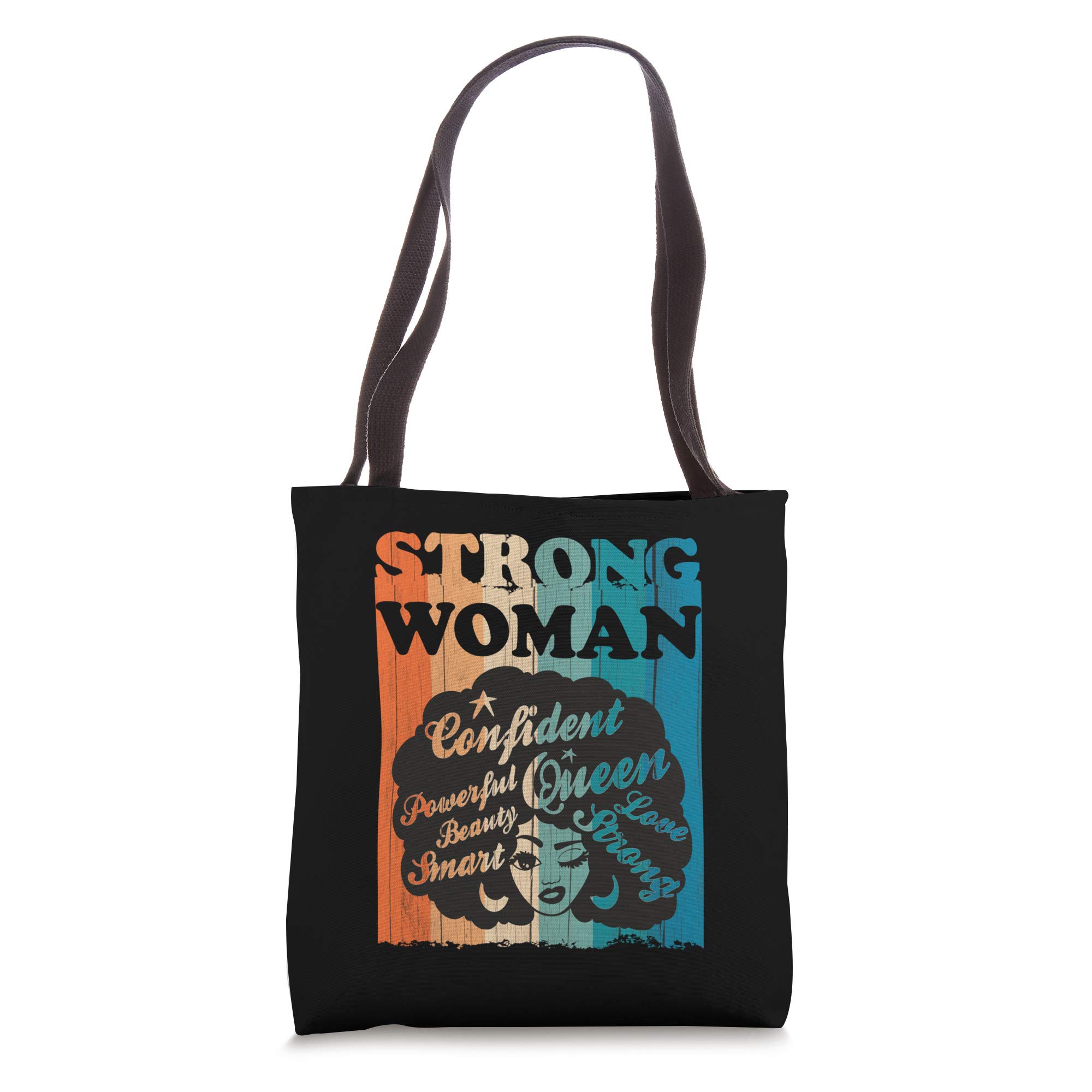 Empowering Strong Black Woman Tote Bag - African American Pride Fashion Accessory for Work, School & Everyday Use