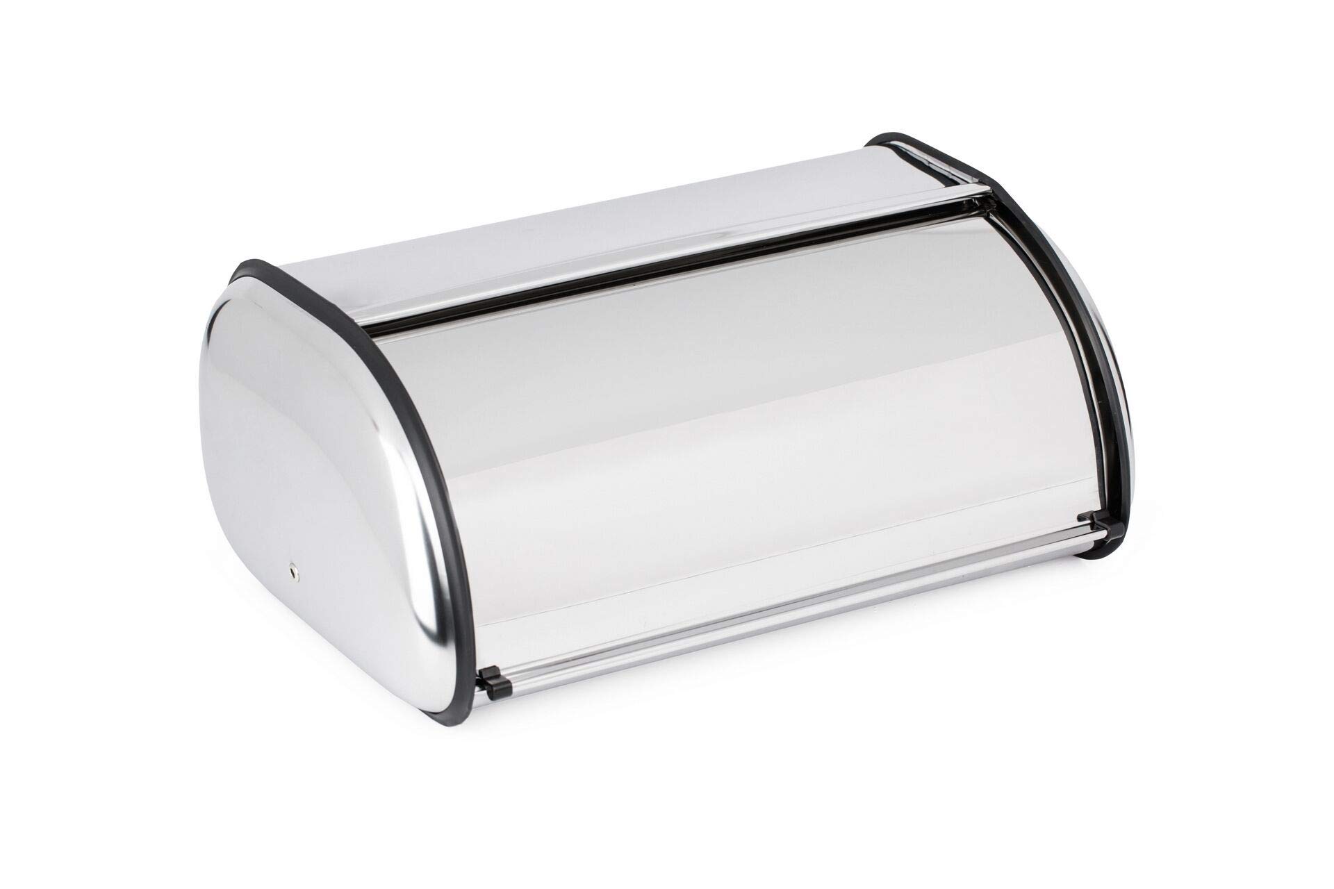Stainless Steel Bread Box with Roll Up Lid - Large Countertop Bread Storage Bin for Kitchen, Pantry, and Dining Room - Keep Bread Fresh and Organized