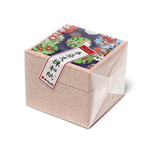 Premium Yuzen Paper Origami Sheets - Red Bean Design, Pack of 100 Sheets for DIY Crafts, Scrapbooking & Japanese Art Projects