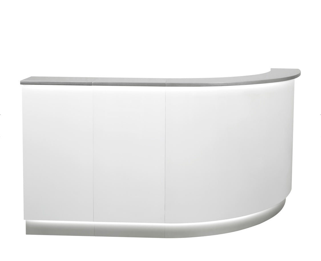 Janus Prime Package 3 - Modern LED Illuminated Reception Desk with Storage | Sleek Office Furniture for Hotels, Corporate Lobbies & Professional Workspaces