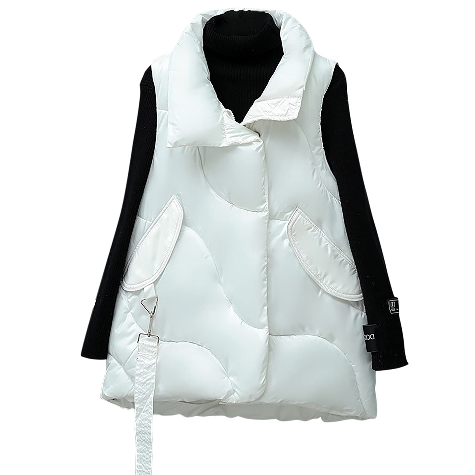 Women's Cotton Warm Jacket Vest - Winter Down Puffer Vest for Women - Fashionable Quilted Outerwear for Autumn & Winter - Perfect for Outdoor Activities, Hiking & Casual Wear