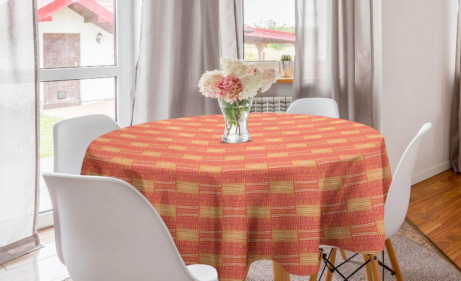 Ambesonne African Round Tablecloth - 60