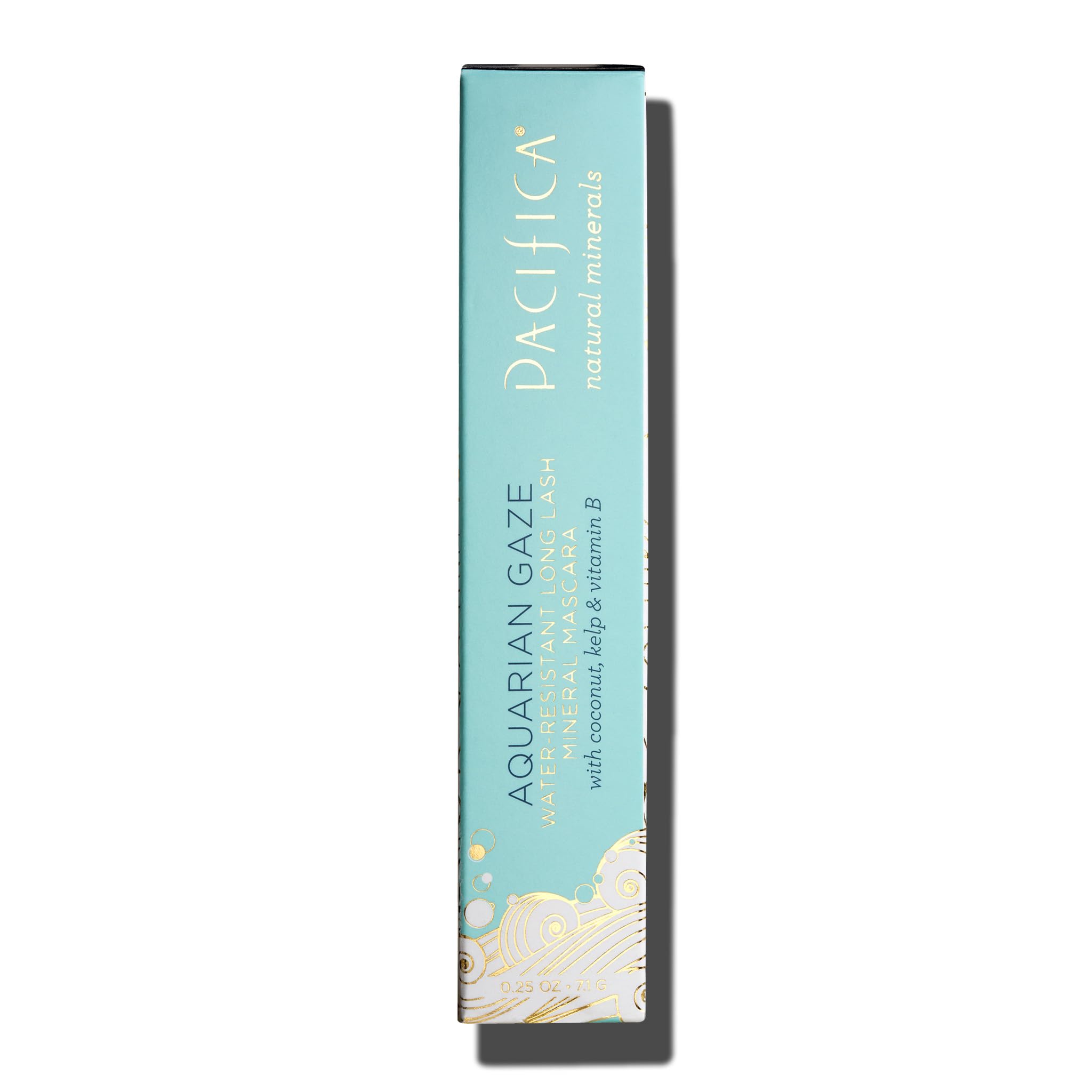Pacifica Aquarian Gaze Waterproof Mascara in Black - Lengthening, Smudge-Proof & Volumizing Vegan Mascara for Long Lashes | Cruelty-Free & Paraben-Free | Perfect for Swimming, Workouts & All-Day Wear