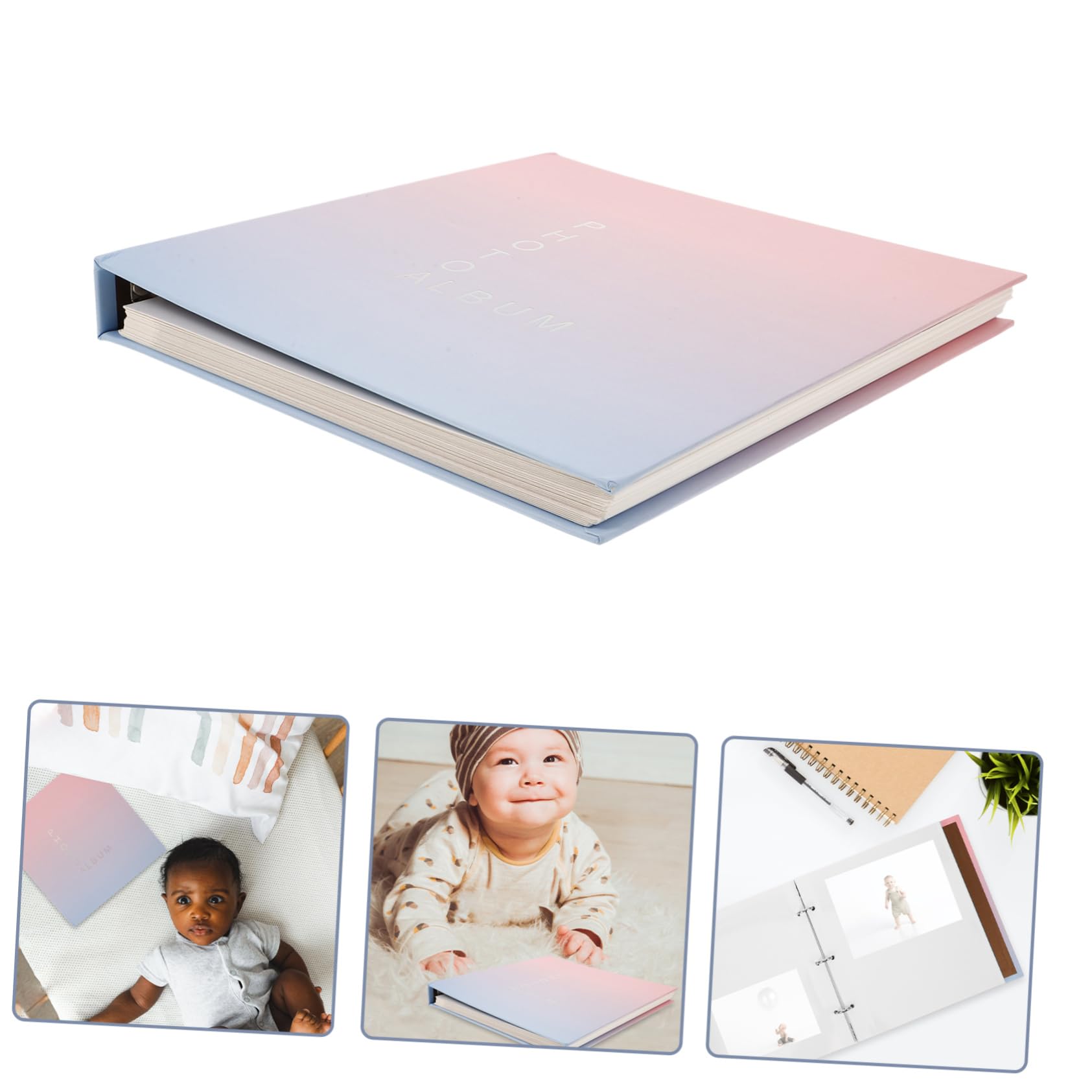 PLAFOPE Photo Album - Scrapbook for Keepsakes, Memories & Special Moments | Acid-Free Paper Photo Book for Girls, Women & Family | Perfect for Weddings, Baby Photos & Travel Memories
