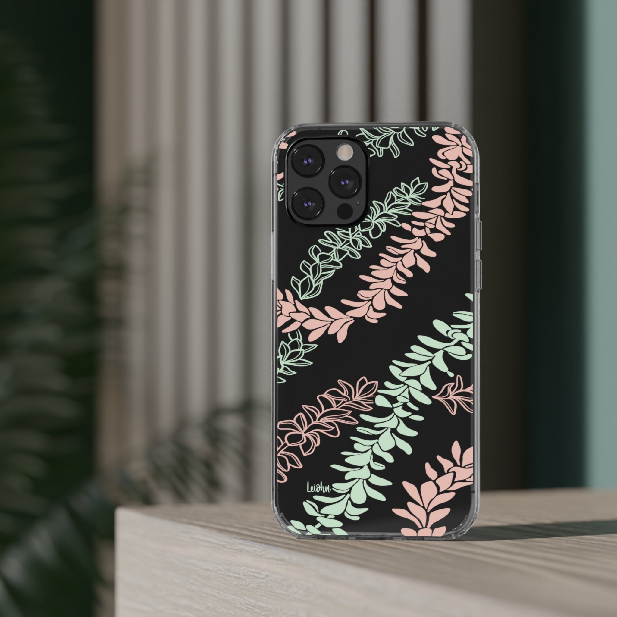 Groovy Pua Melia Clear Phone Case - Slim Protective Cover for iPhone 13, 12, 11 | Shatterproof & Scratch-Resistant | Perfect for Everyday Use, Travel & Outdoor Activities