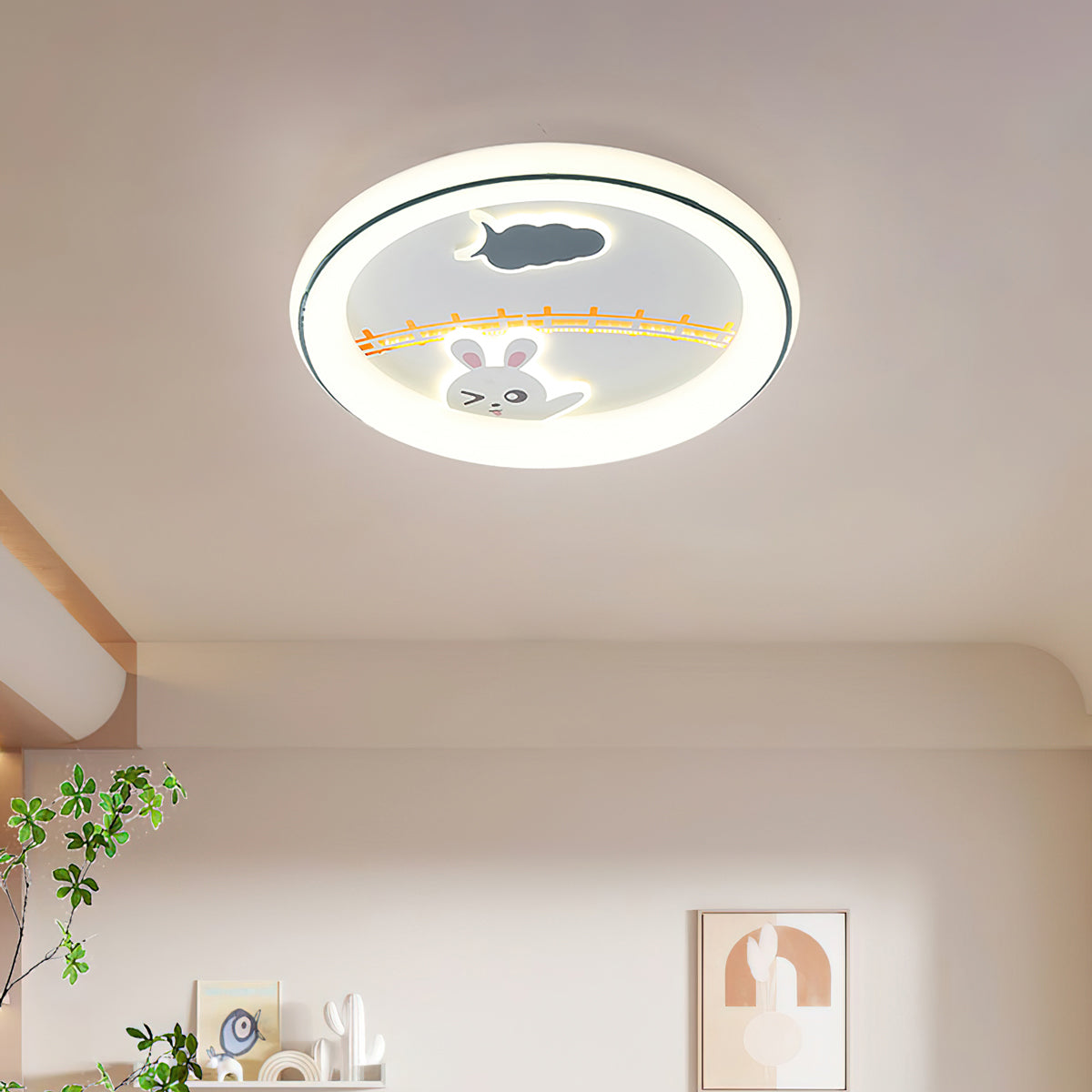 Adorable Cartoon Ceiling Light - Kids Room Decor, Nursery Lighting, Playroom Fixture - Perfect for Bedrooms, Children's Spaces & Themed Rooms