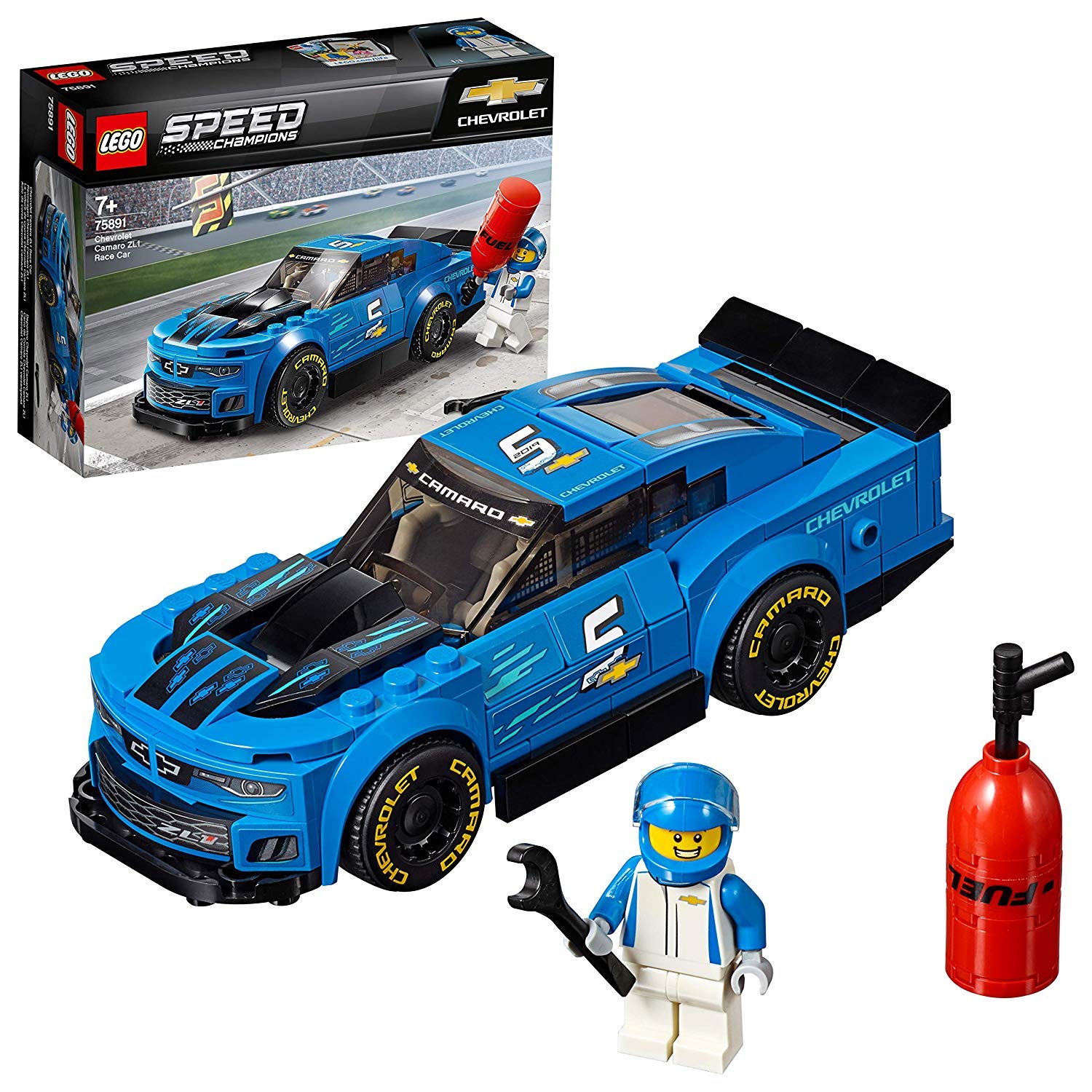 LEGO 75891 Speed Champions Chevrolet Camaro ZL1 Race Car Building Kit – Collectible Model Car for Racing Fans & Display | Perfect for Play, Gifts & Home Decor