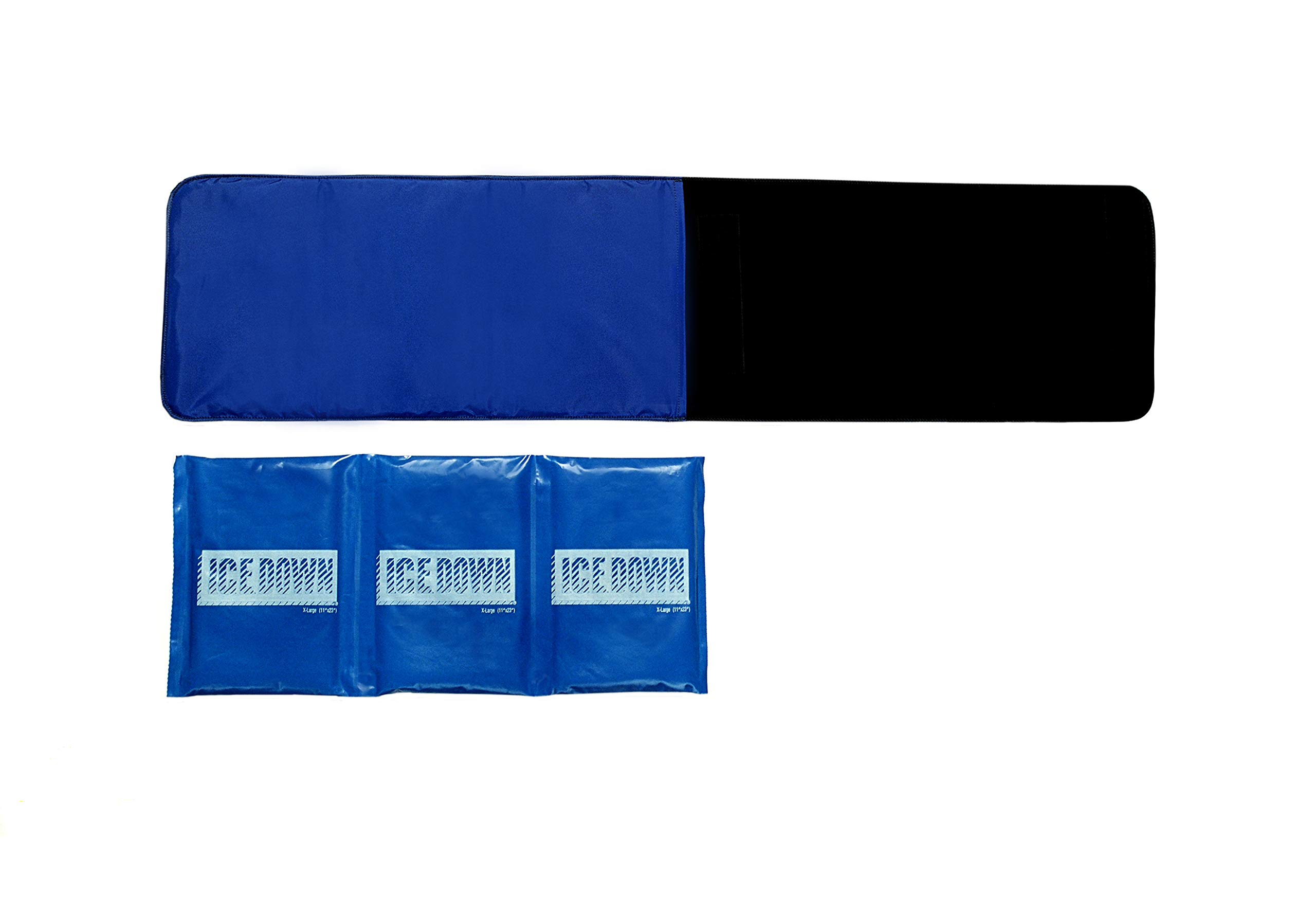 Extra Large Neoprene Ice Pack Wrap with Removable Gel Cold Pack - Back, Waist & Hip Pain Relief - 11.5