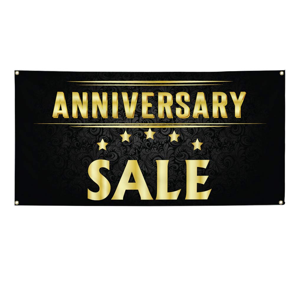 Custom Vinyl Banner 48x96 Inches - Durable Outdoor Weatherproof Business Sign with 8 Grommets for Anniversary Sales, Yard Signs & Industrial Use | Perfect for Storefronts, Events & Advertising