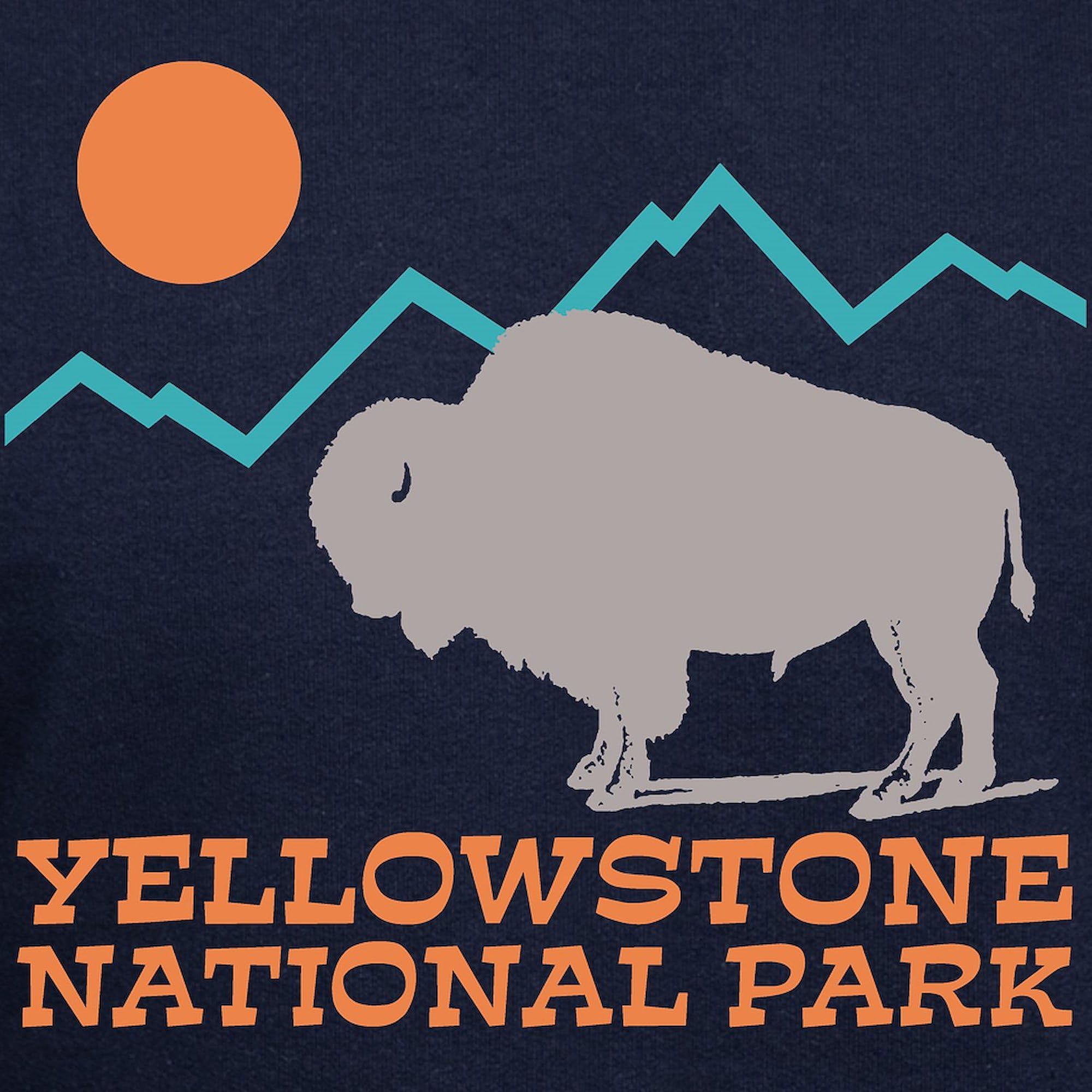 Yellowstone National Park Hoodie for Men - Dark Regular Fit Pullover Sweatshirt | Perfect for Hiking, Camping & Outdoor Adventures