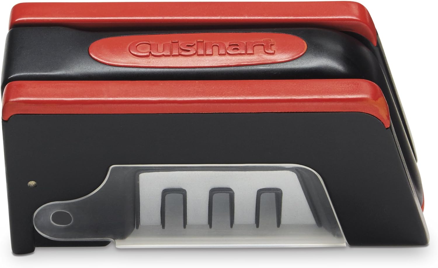 Premium Cuisinart 3-Slot Manual Knife Sharpener - High-Quality Blade Sharpening Tool for Kitchen, Camping & Outdoor Use