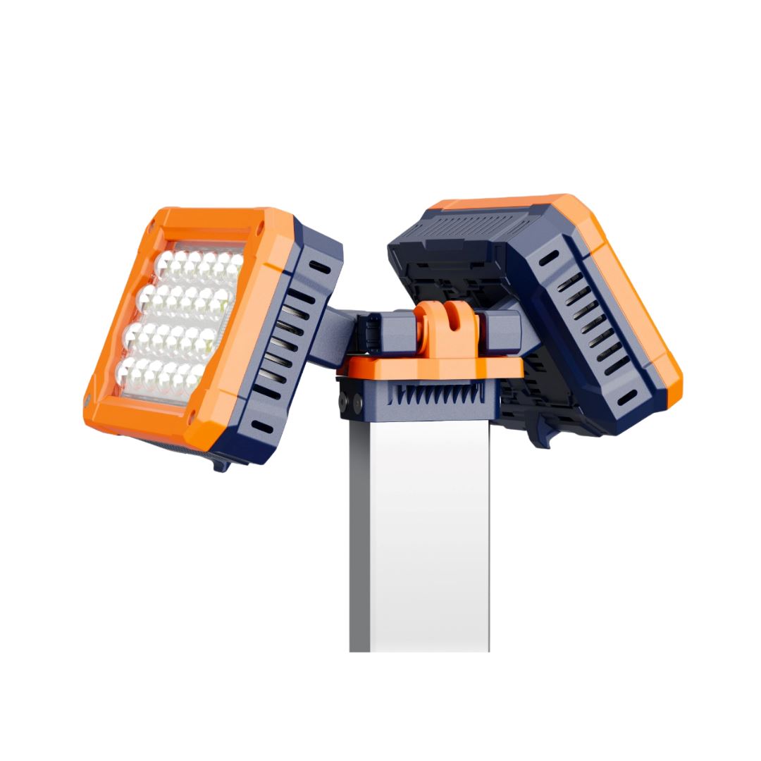 Aiko 2.2M Portable IP66 Waterproof Rechargeable LED Tower Light with Lithium-Ion Battery & Dual Charger - ATL 400 Model | Perfect for Construction Sites, Emergency Lighting, Outdoor Events & Camping