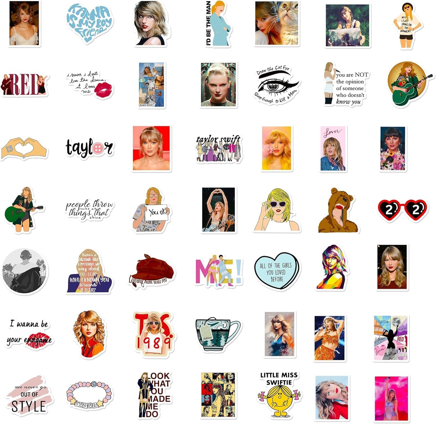 50PCS American Singer Stickers | Renaissance Drama Character Decals for Adults | Waterproof Vinyl Stickers for Water Bottle, Laptop & Phone | Birthday Party Decorations (20240666) | Perfect for DIY Crafts, Scrapbooking & Gift Wrapping