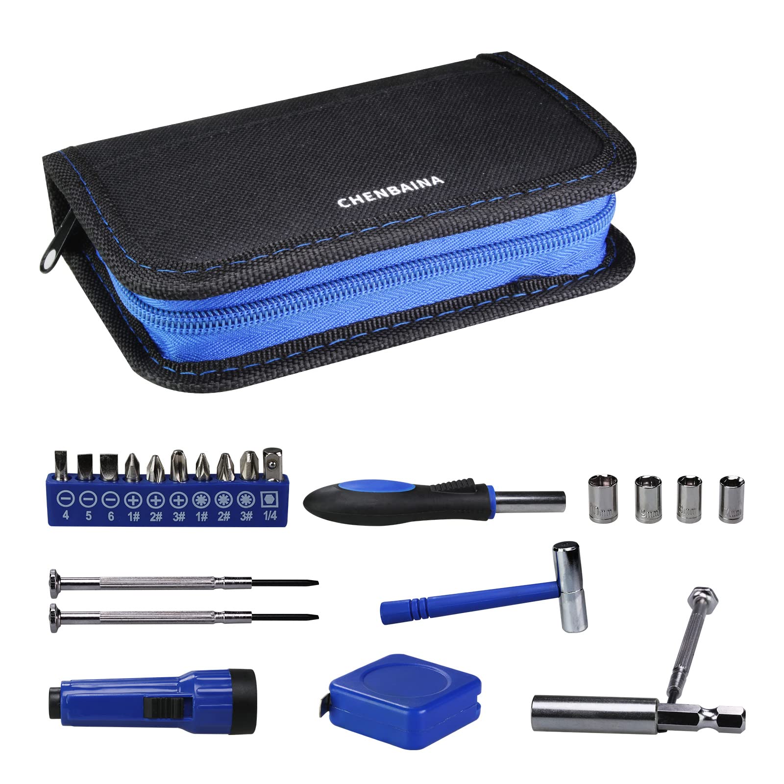 21-Piece Precision Screwdriver Set - Professional All-in-One Repair Tool Kit with Magnetic Bits & 600D Tool Bag - Perfect for Electronics, Jewelry, and Household DIY Repairs